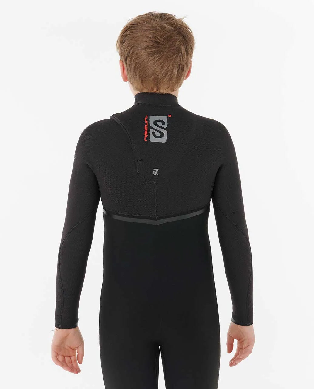 Rip Curl Kids Boys Flashbomb Pro 3/2MM GB Chest Zip Fullsuit Wetsuit - Black