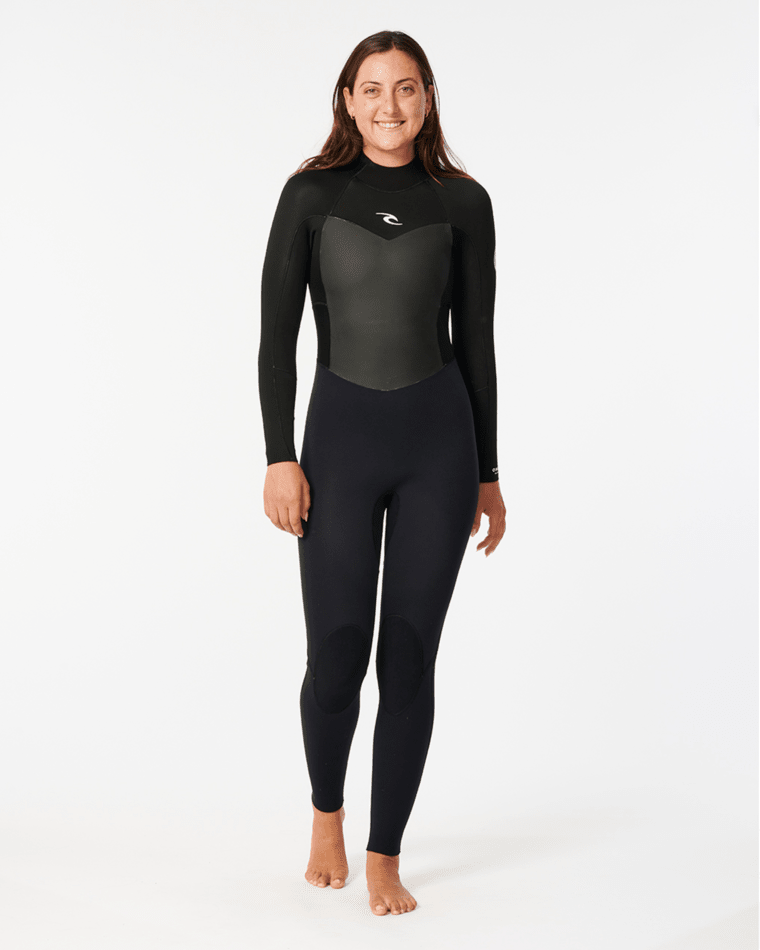 Rip Curl Women's Omega 3/2 Back Zip Fullsuit-Black