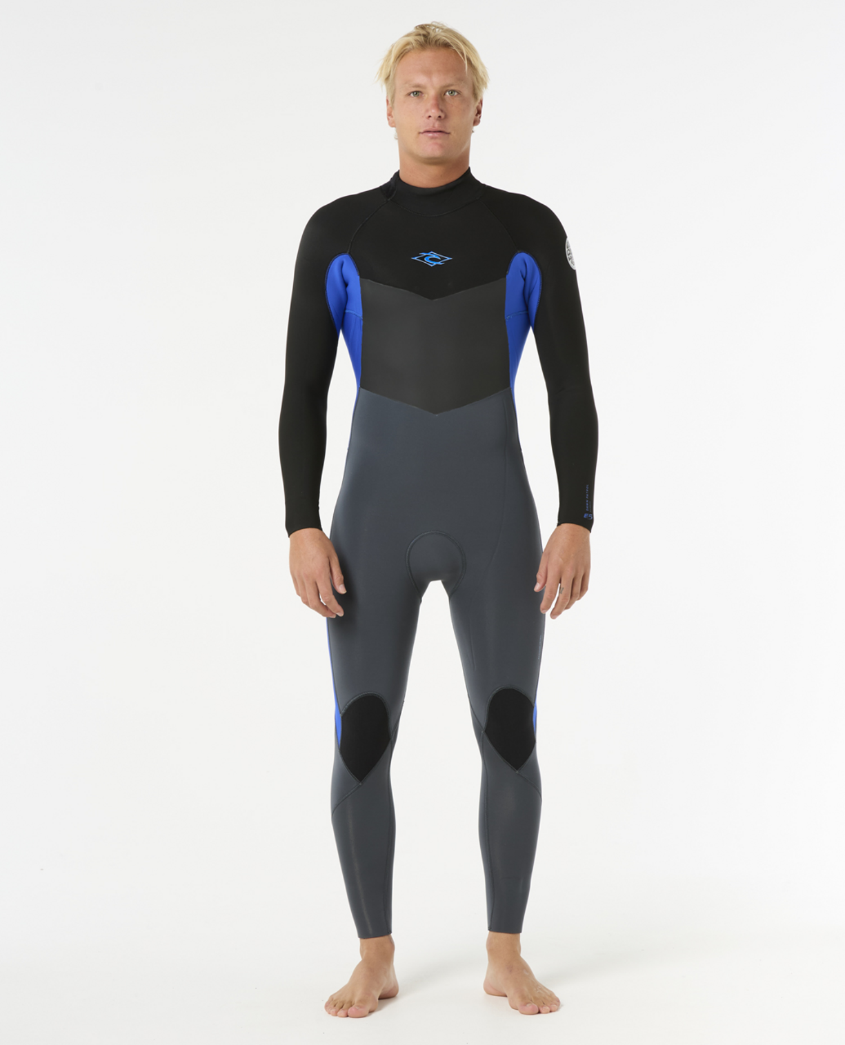 Rip Curl Men's Dawn Patrol 4/3 Back Zip Fullsuit- Bllue