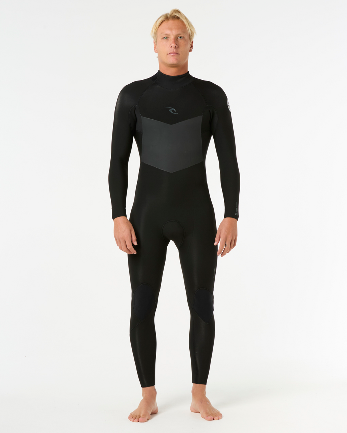Rip Curl Men's Dawn Patrol 4/3 Back Zip Fullsuit- Black