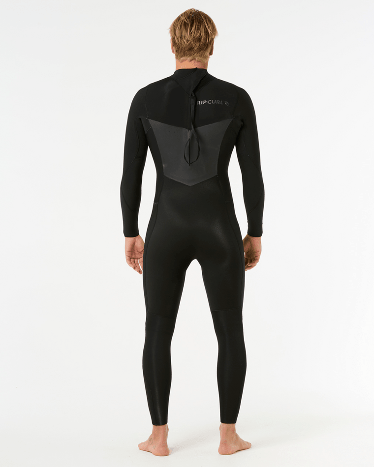 Rip Curl Men's Dawn Patrol 4/3 Back Zip Fullsuit- Black