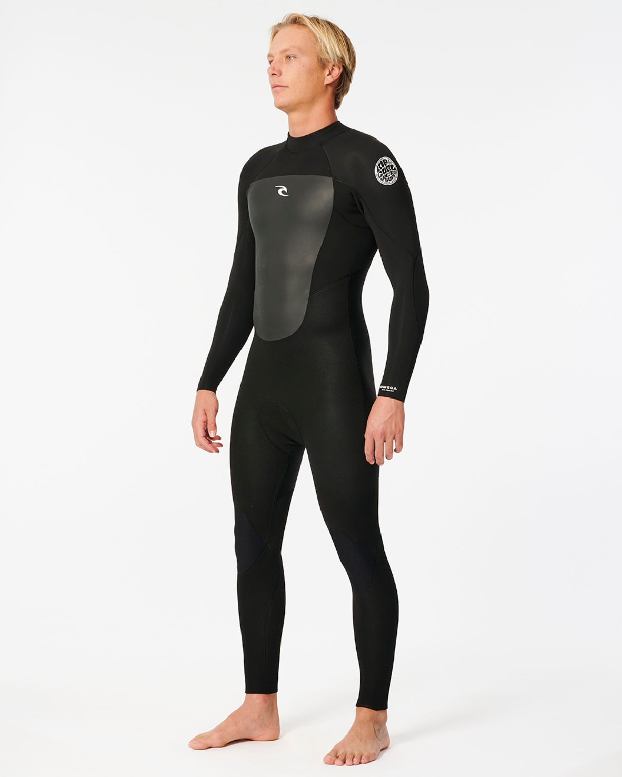 Rip Curl Men's Omega 4/3 Back Zip Fullsuit-Black