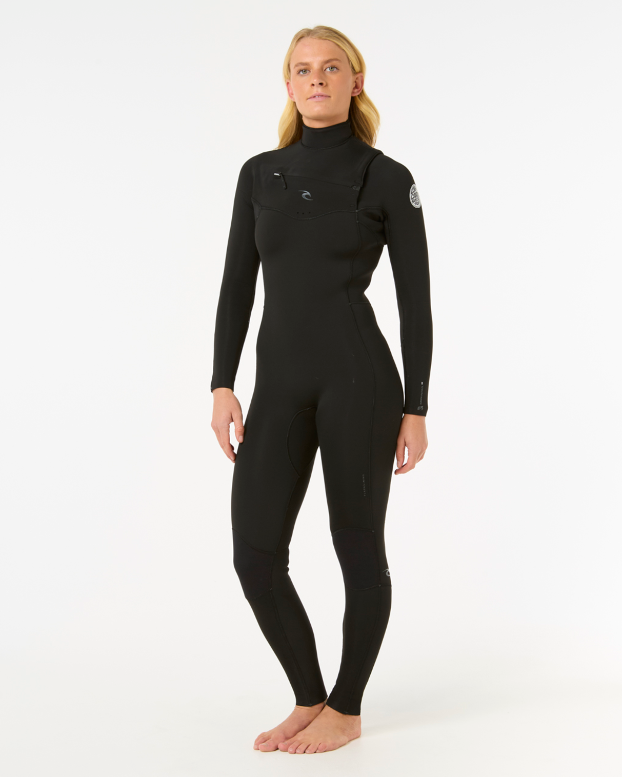 Rip Curl Women's Dawn Patrol Chest Zip 4/3 Fullsuit-Black
