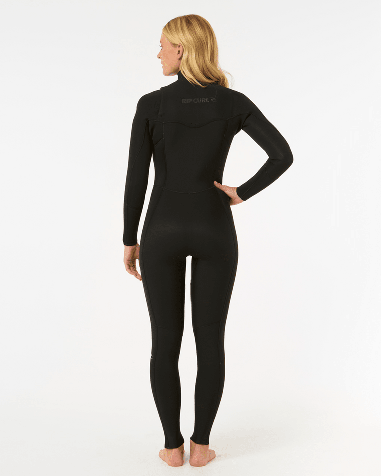 Rip Curl Women's Dawn Patrol 3/2 Chest Zip Fullsuit- Black