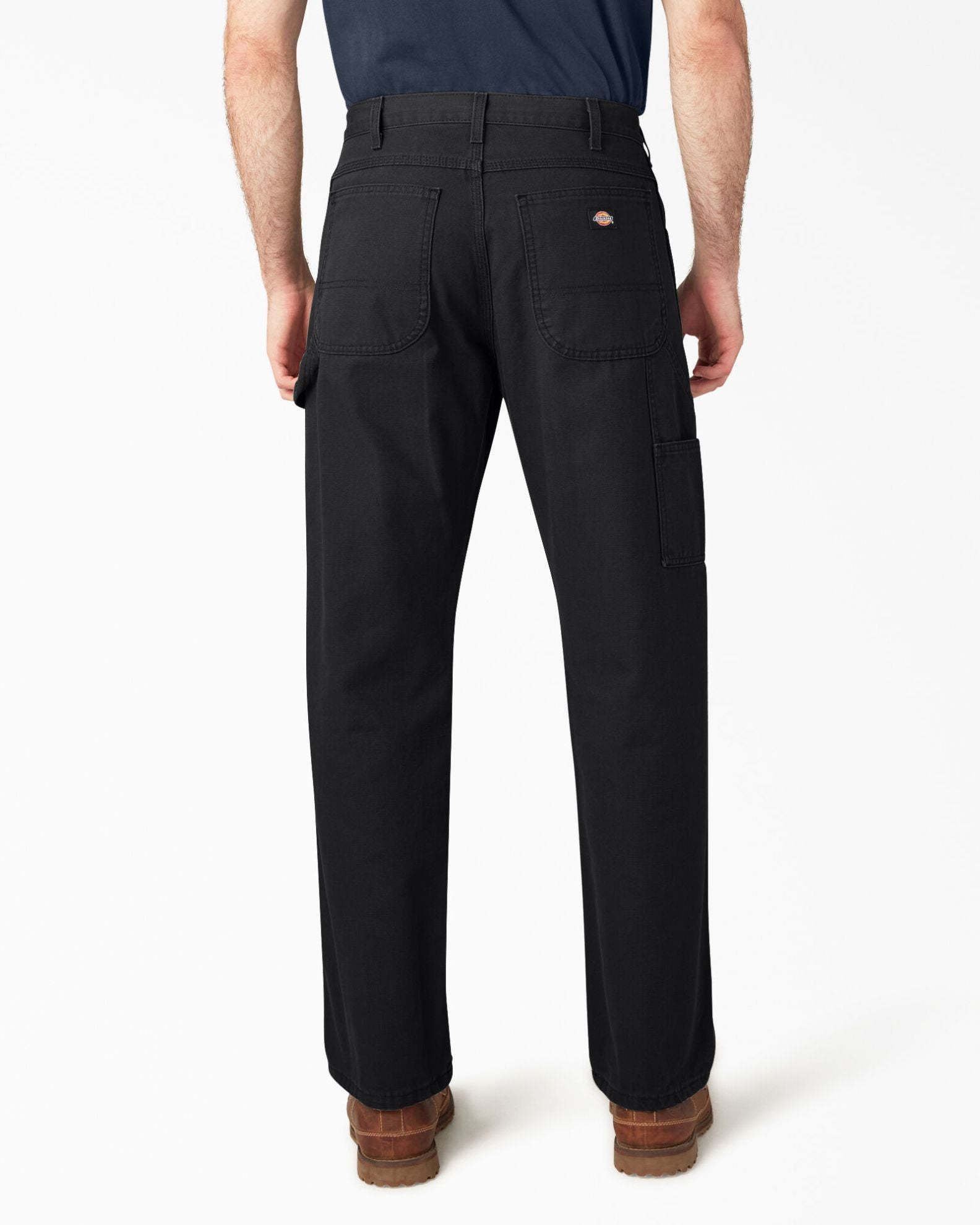 Dickies Relaxed Fit Heavyweight Duck Carpenter Pants - Rinsed Black