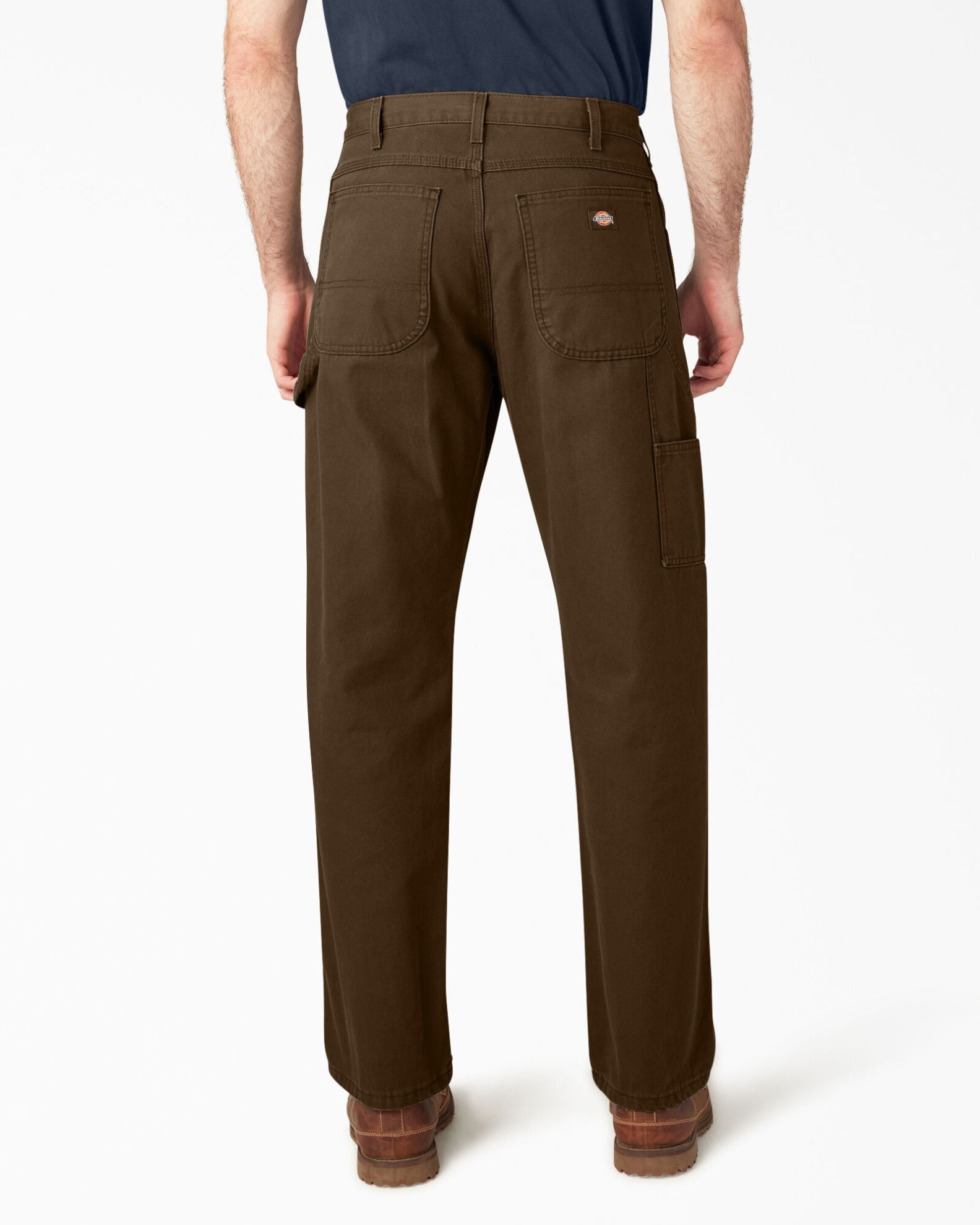 Dickies Relaxed Fit Heavyweight Duck Carpenter Pants - Rinsed Timber Brown