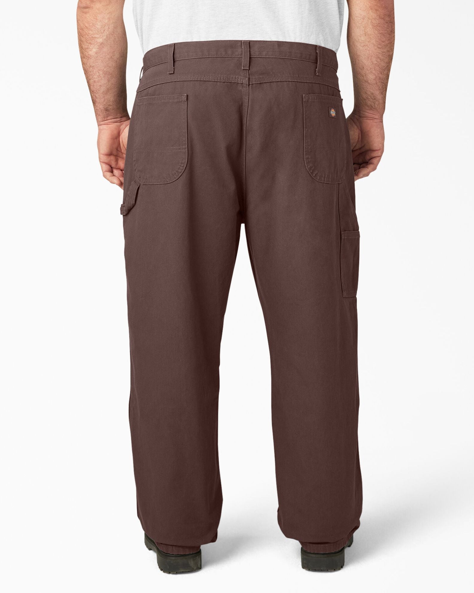 Dickies Relaxed Fit Heavyweight Duck Carpenter Pants - Rinsed Timber Brown