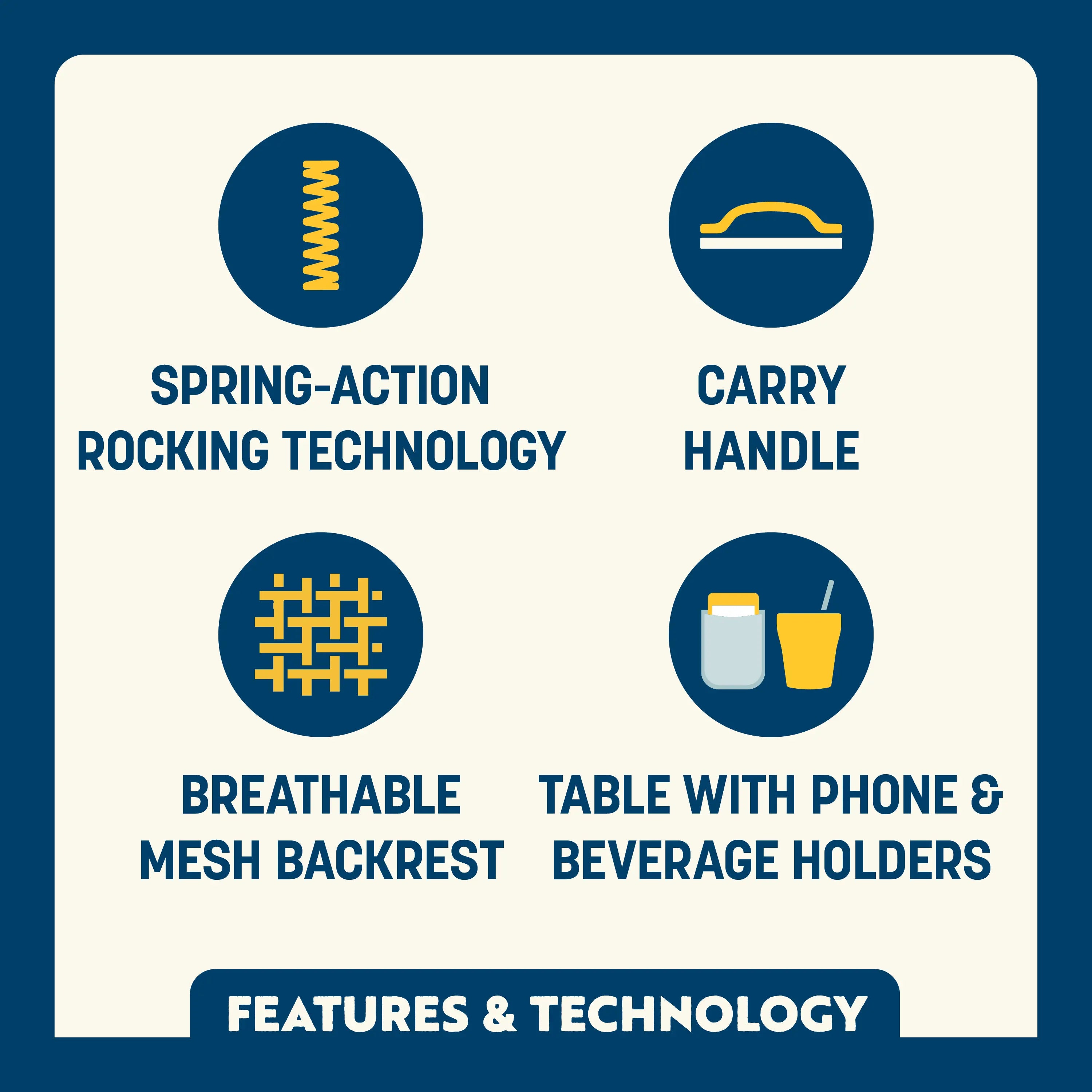 Freestyle Rocker™ with Side Table Chair