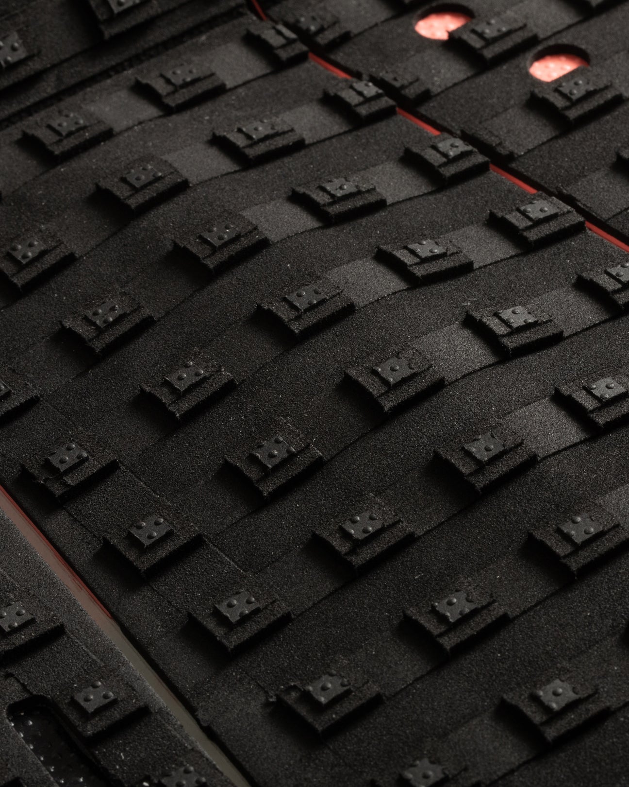 Ethan Ewing Signature Traction Pad | Pin Tail-BLACK FLURO RED