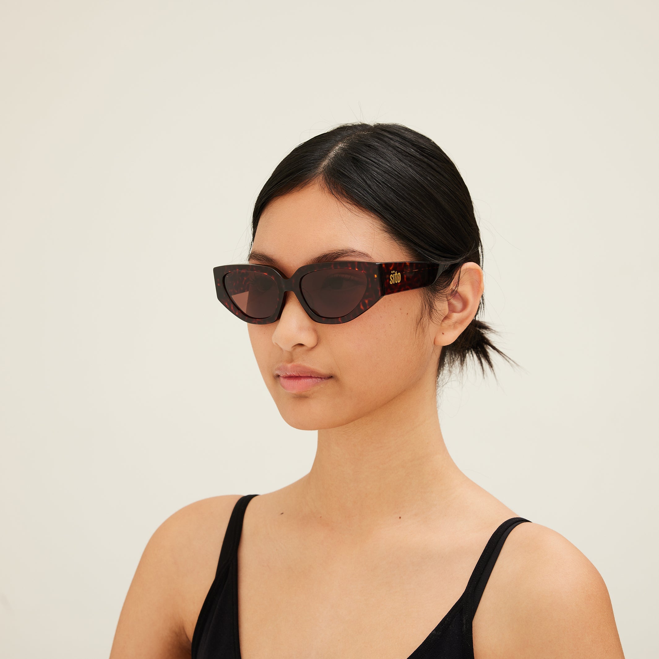 Sito Shades Unisex AXIS Sunglasses - Cheetah / Coffee Polar 