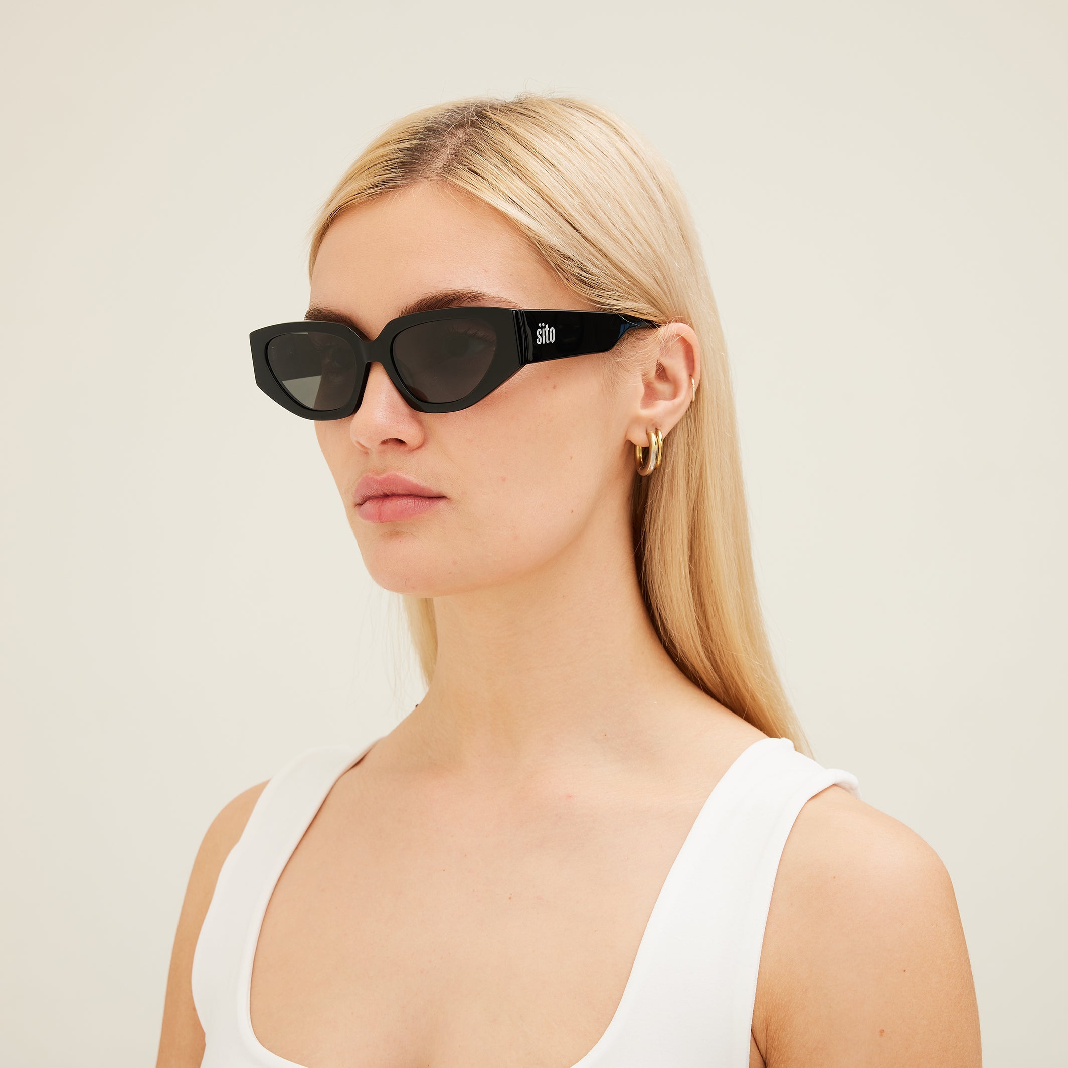 Sito Shades Unisex AXIS Sunglasses - Black / Iron Grey Polar 