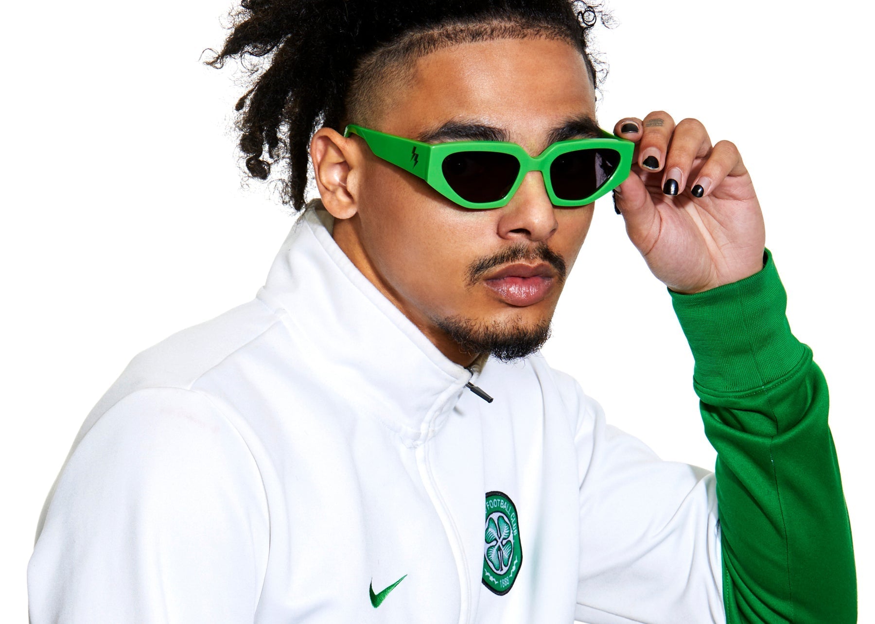 Sito Shades Unisex AXIS Sunglasses - Green Flash / Iron Grey Polar 