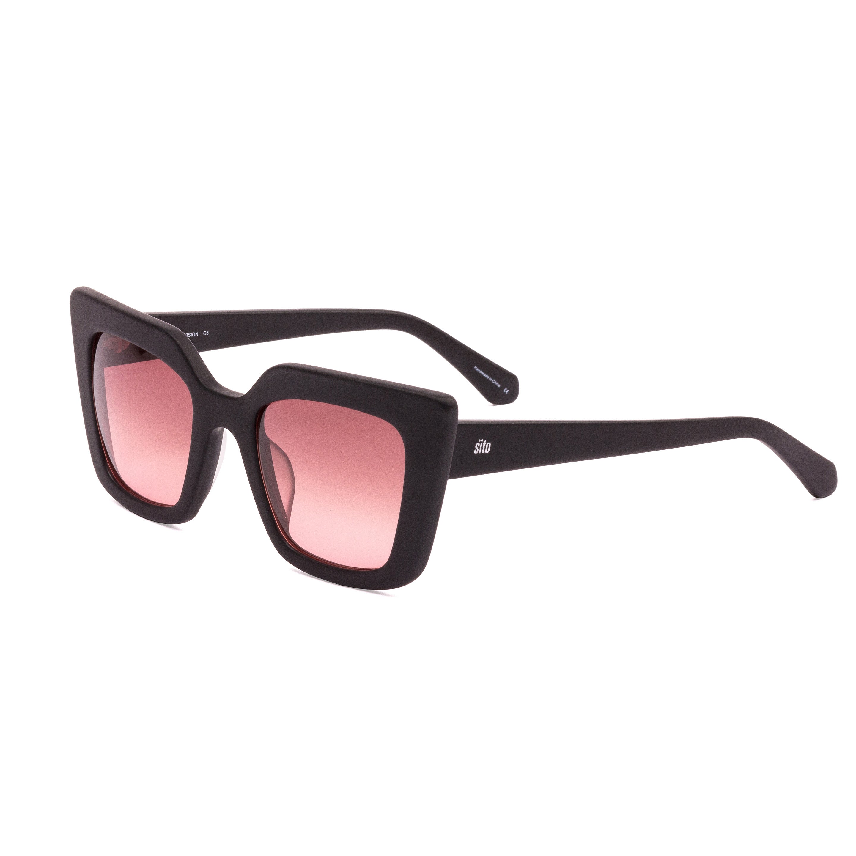 Sito Sunglasses Women's CULT VISION Sunglasses - Matte Black 