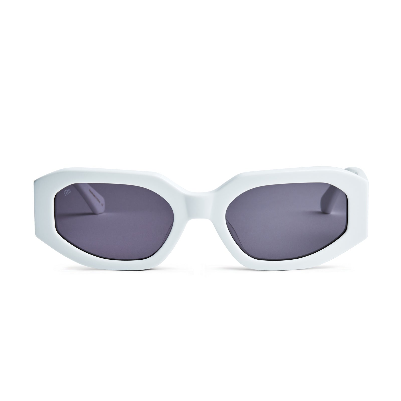 Sito Shades Unisex JUICY Sunglasses - White / Iron Grey Polar 