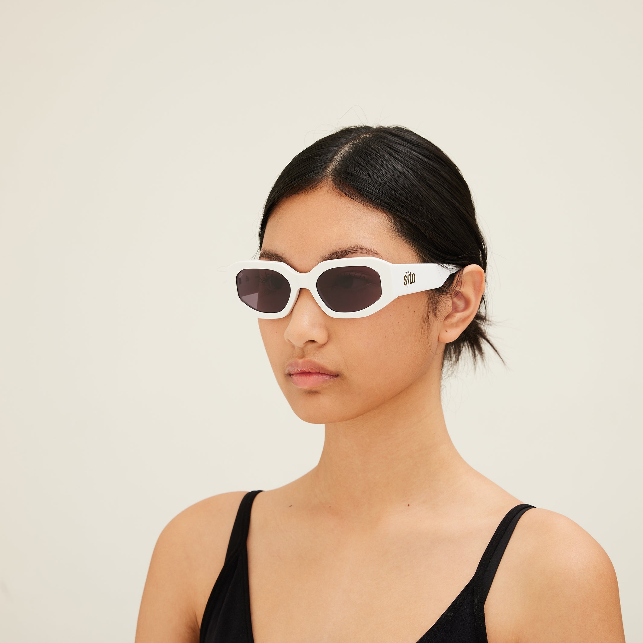 Sito Shades Unisex JUICY Sunglasses - White / Iron Grey Polar 