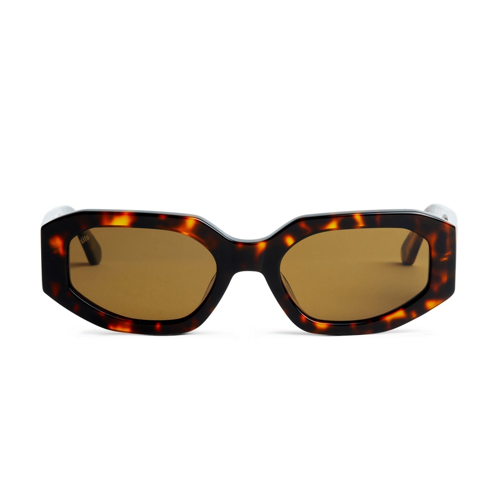 Sito Shades Unisex JUICY Sunglasses - Honey Tort / Brown Polar 