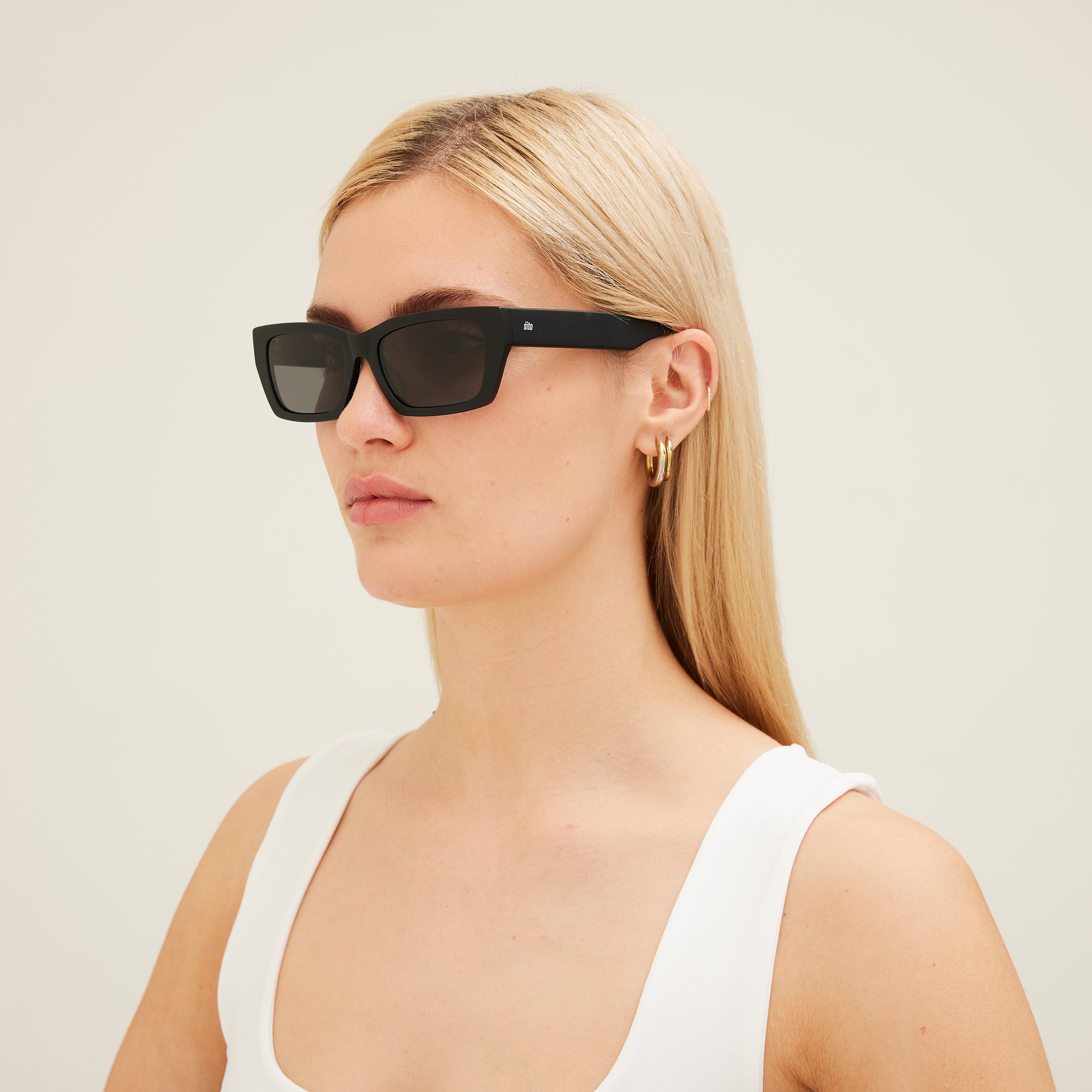 Sito Shades Unisex OUTER LIMITS Sunglasses - Black Grey Polarized 