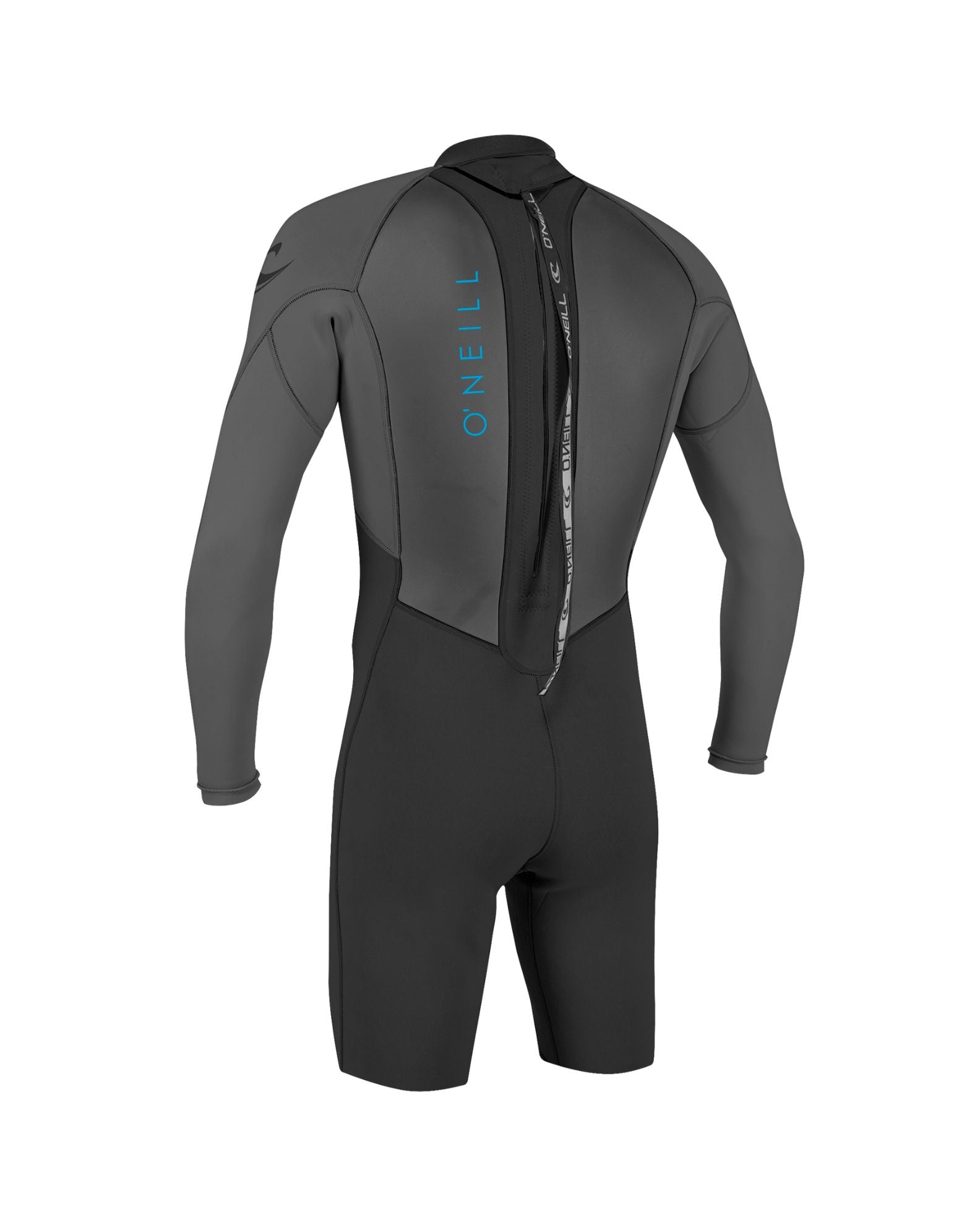 Youth 2mm Reactor II Long Sleeve Back Zip Springsuit - Black/Graphite