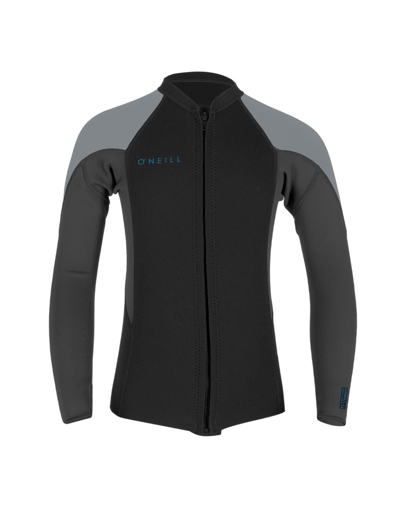 O'Neill Youth 2mm Reactor II Front Zip Jacket - Black/Graphite/Cool Grey