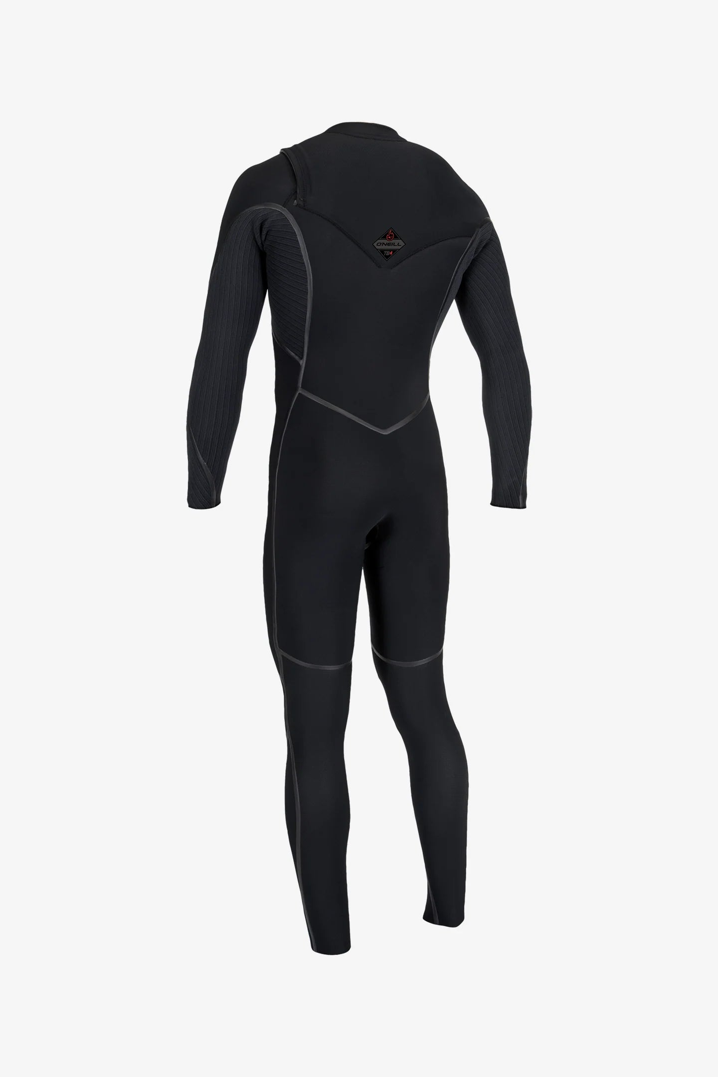 O'Neill Men's Hyperfreak Fire 3/2mm+ Chest Zip Fullsuit Wetsuit - BlackBlack