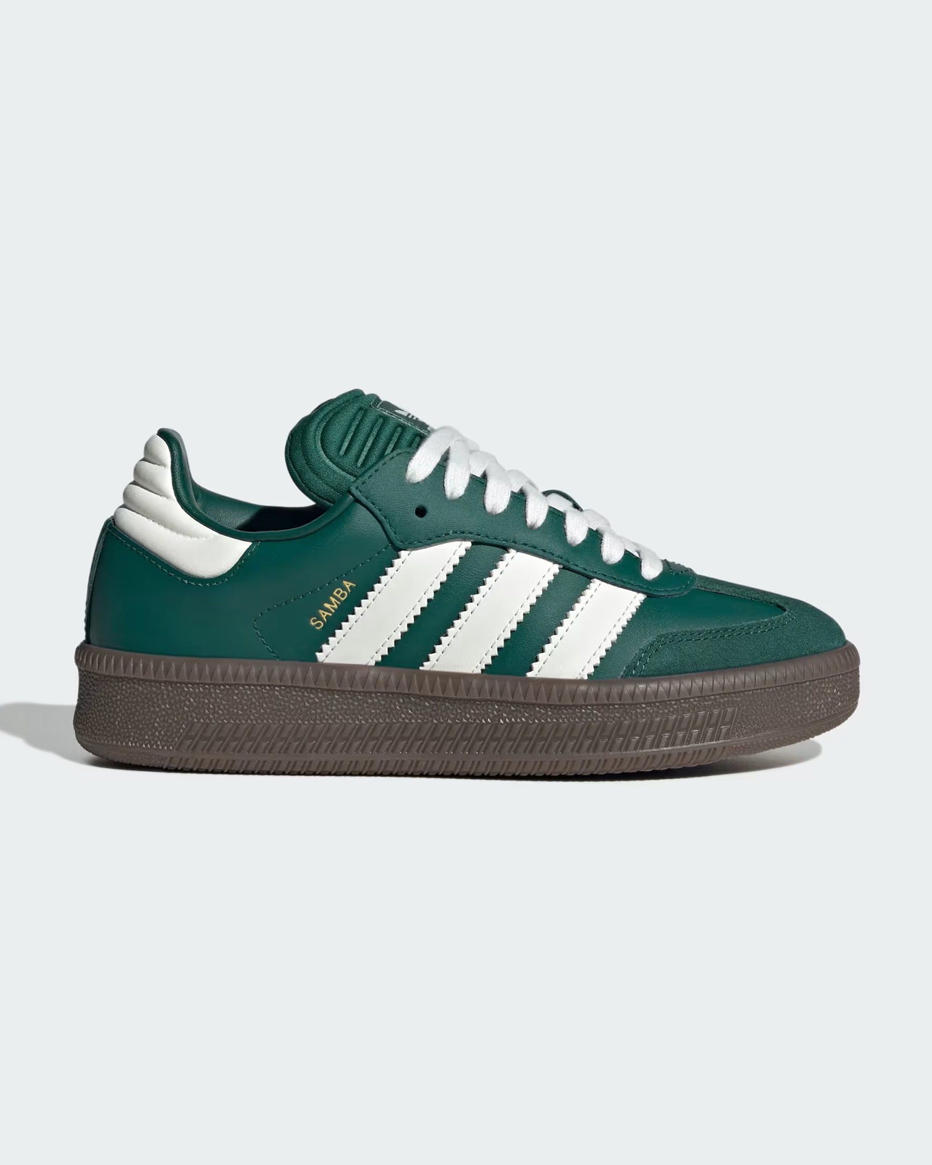 Adidas Kid's (8-16) Samba XLG Shoes - Collegiate Green/Core White/Gum