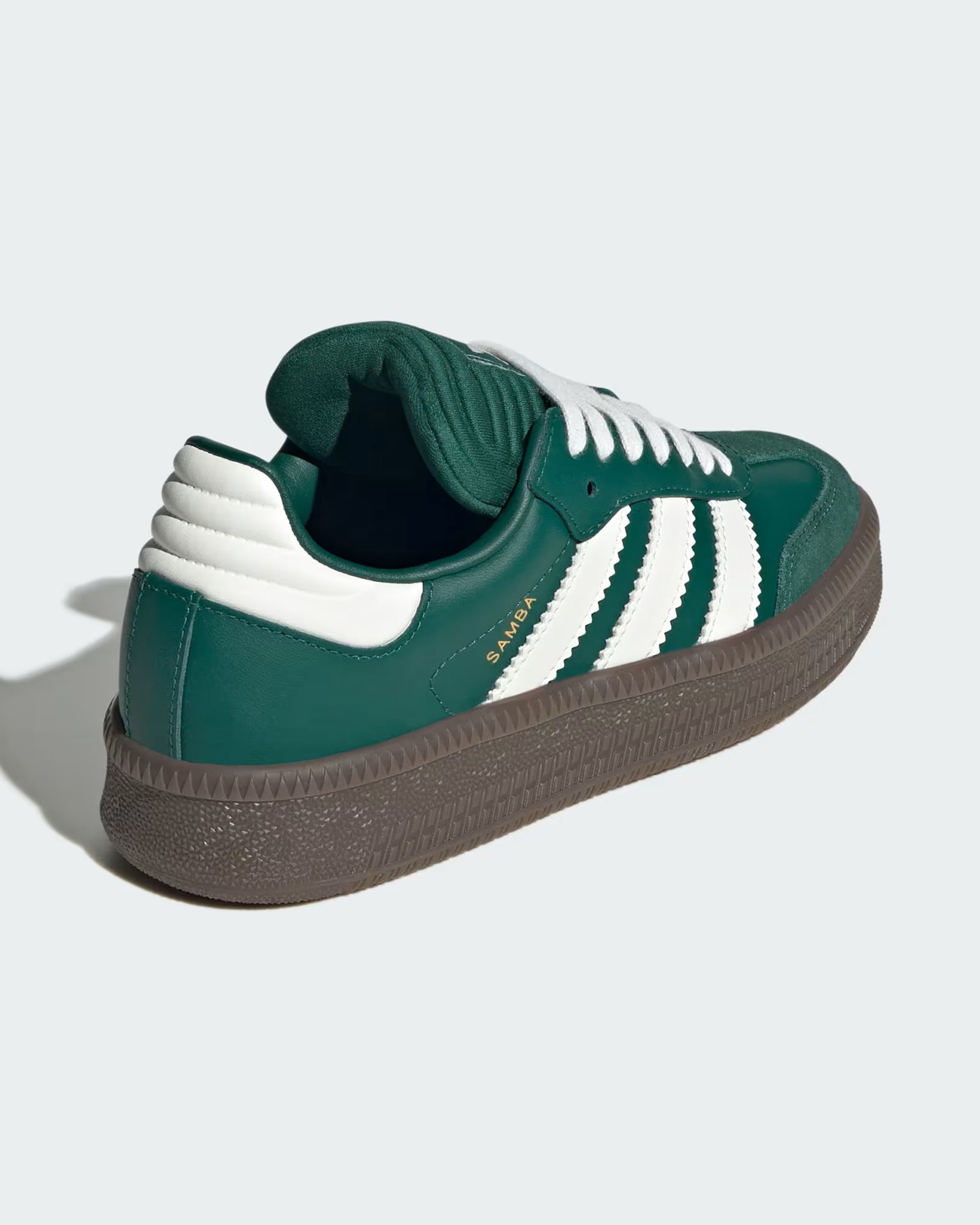 Adidas Kid's (8-16) Samba XLG Shoes - Collegiate Green/Core White/Gum