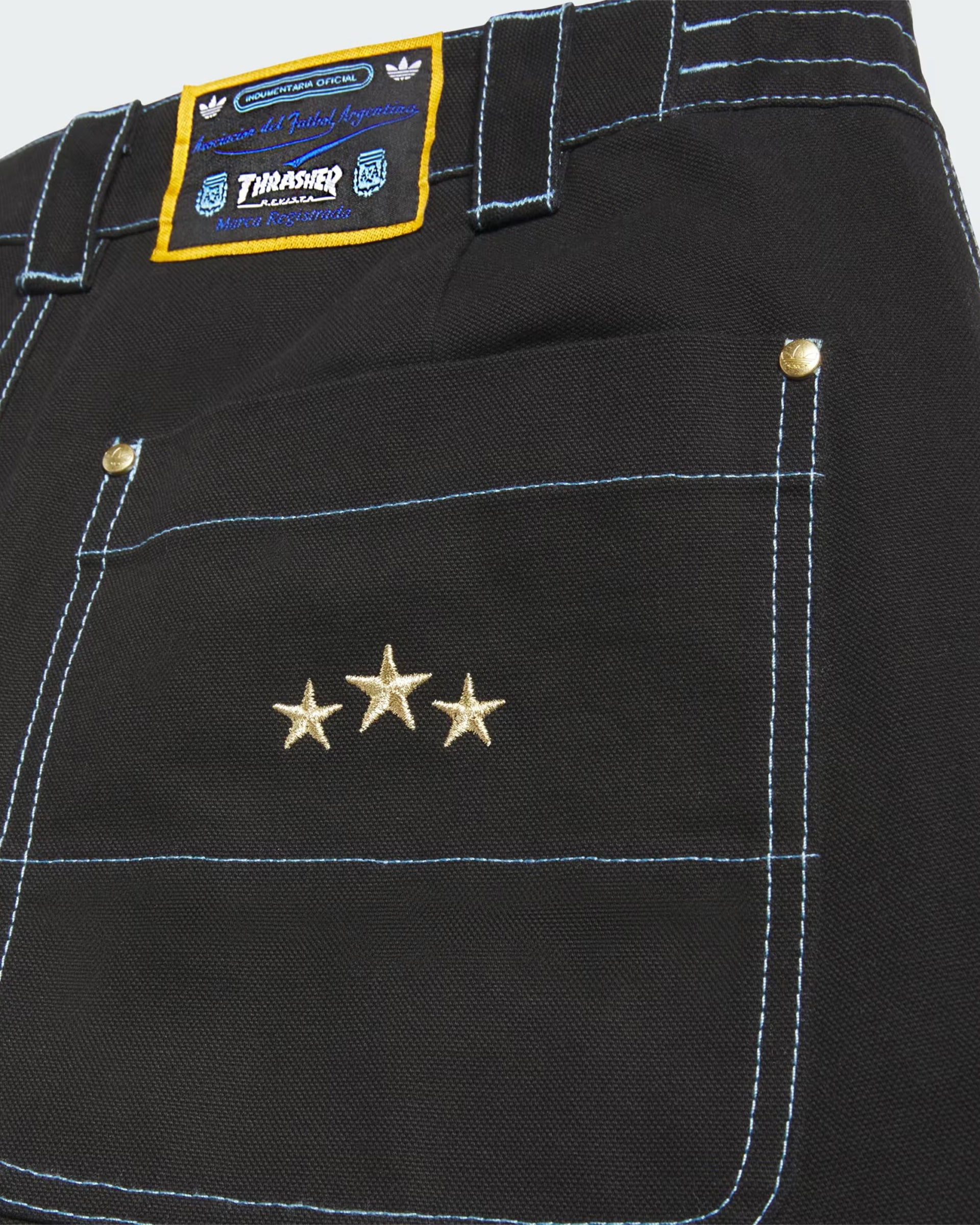 Adidas Argentina x Thrasher Chino Pant - Black