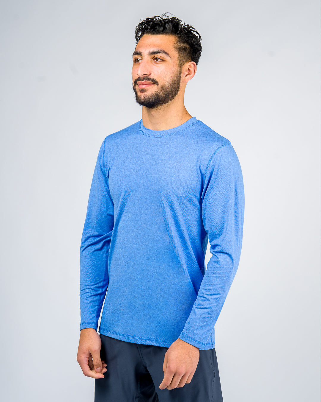 Antix L/S Tee - Heather Blue