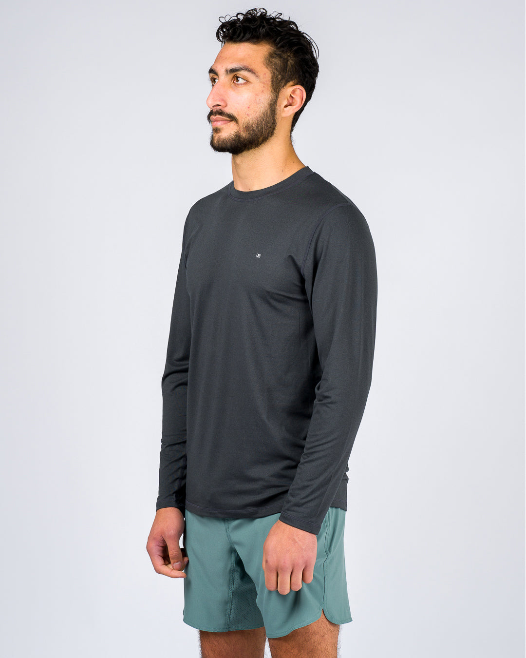 Antix L/S Tee - Heather Charcoal