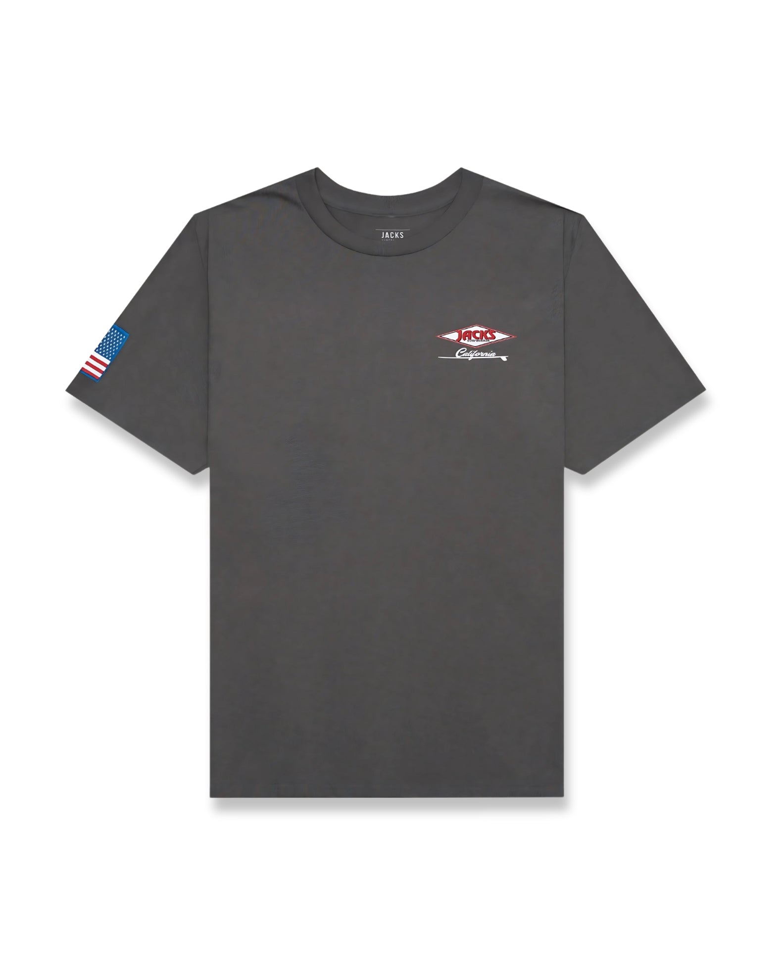 Jack's Surfboard Men's American Diamond Classic Fit Short Sleeve T-Shirt - Charcoal