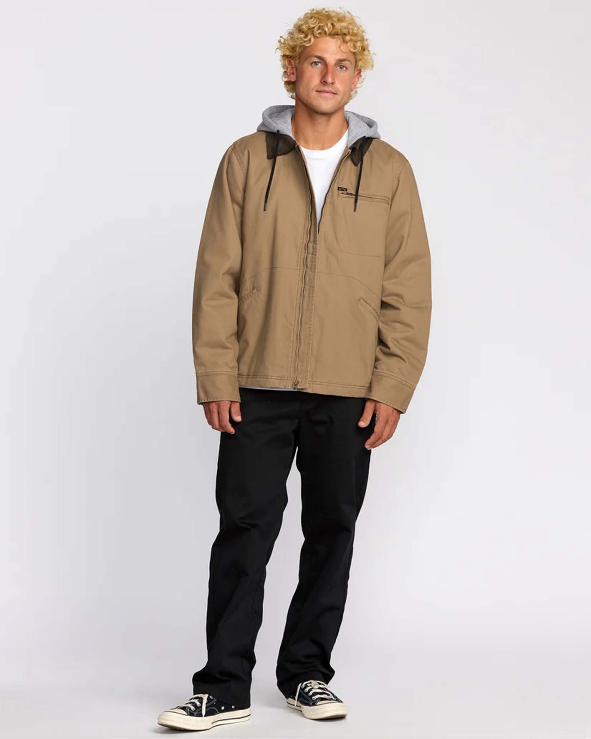 Billabong Barlow Hooded Jacket - Clay