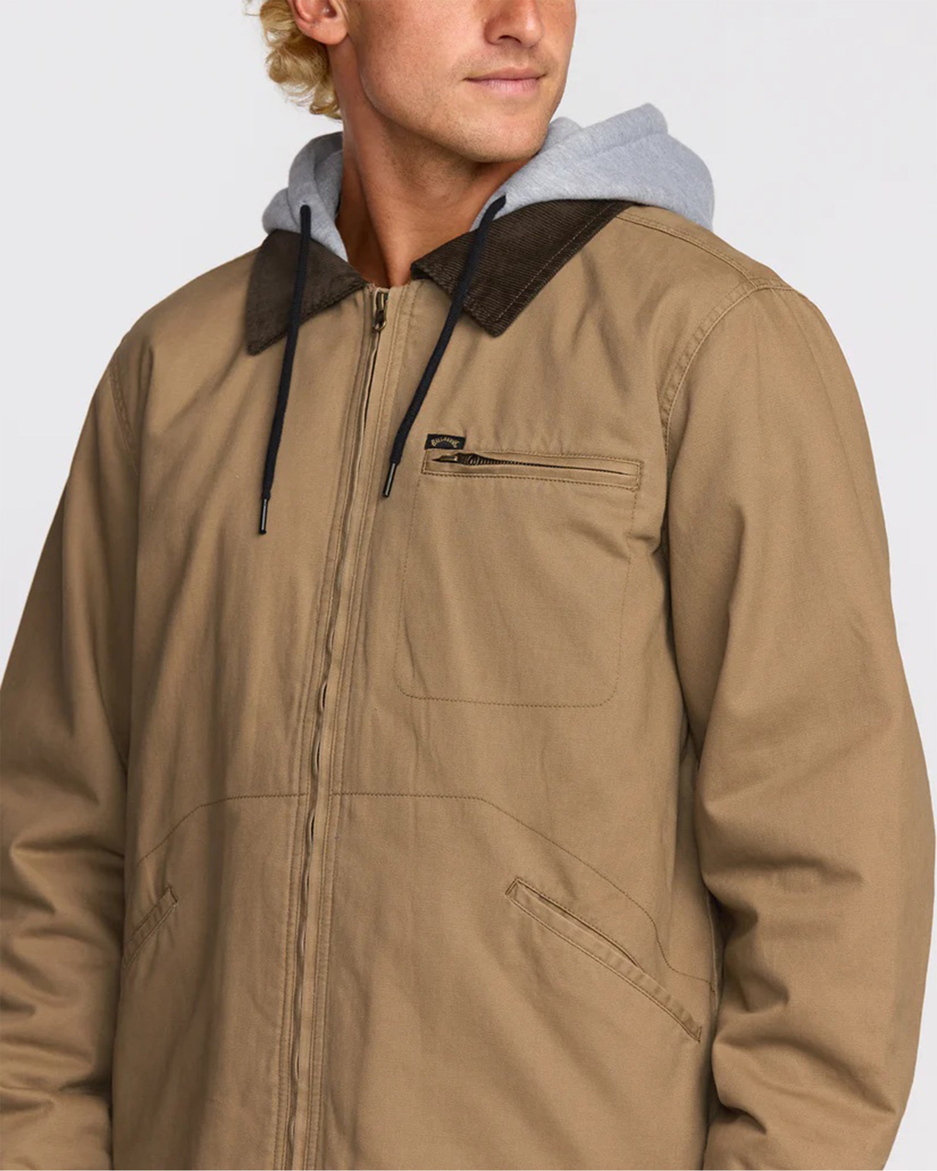 Billabong Barlow Hooded Jacket - Clay