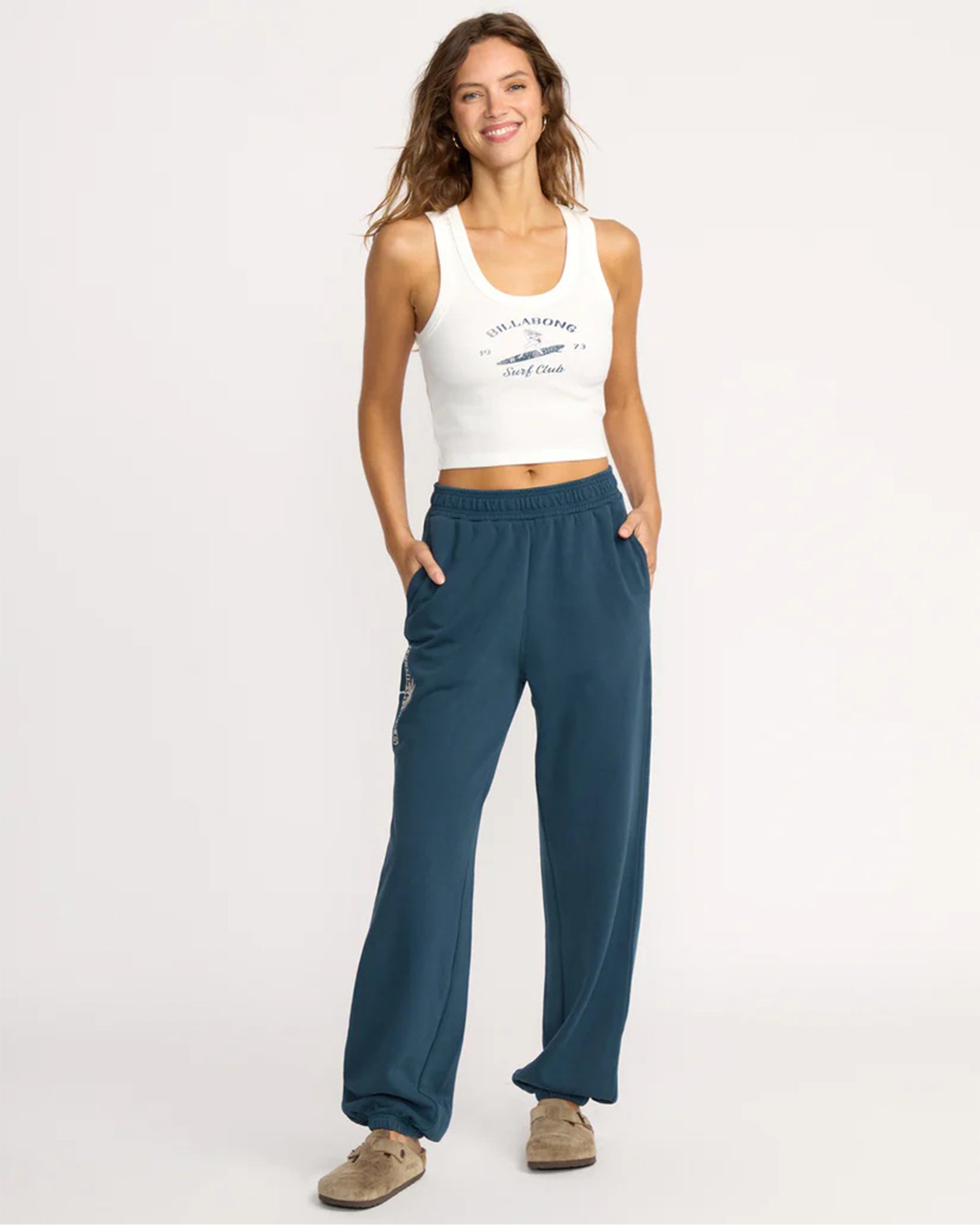 Billabong Women's Best Wishes Fleece Pants - Navy