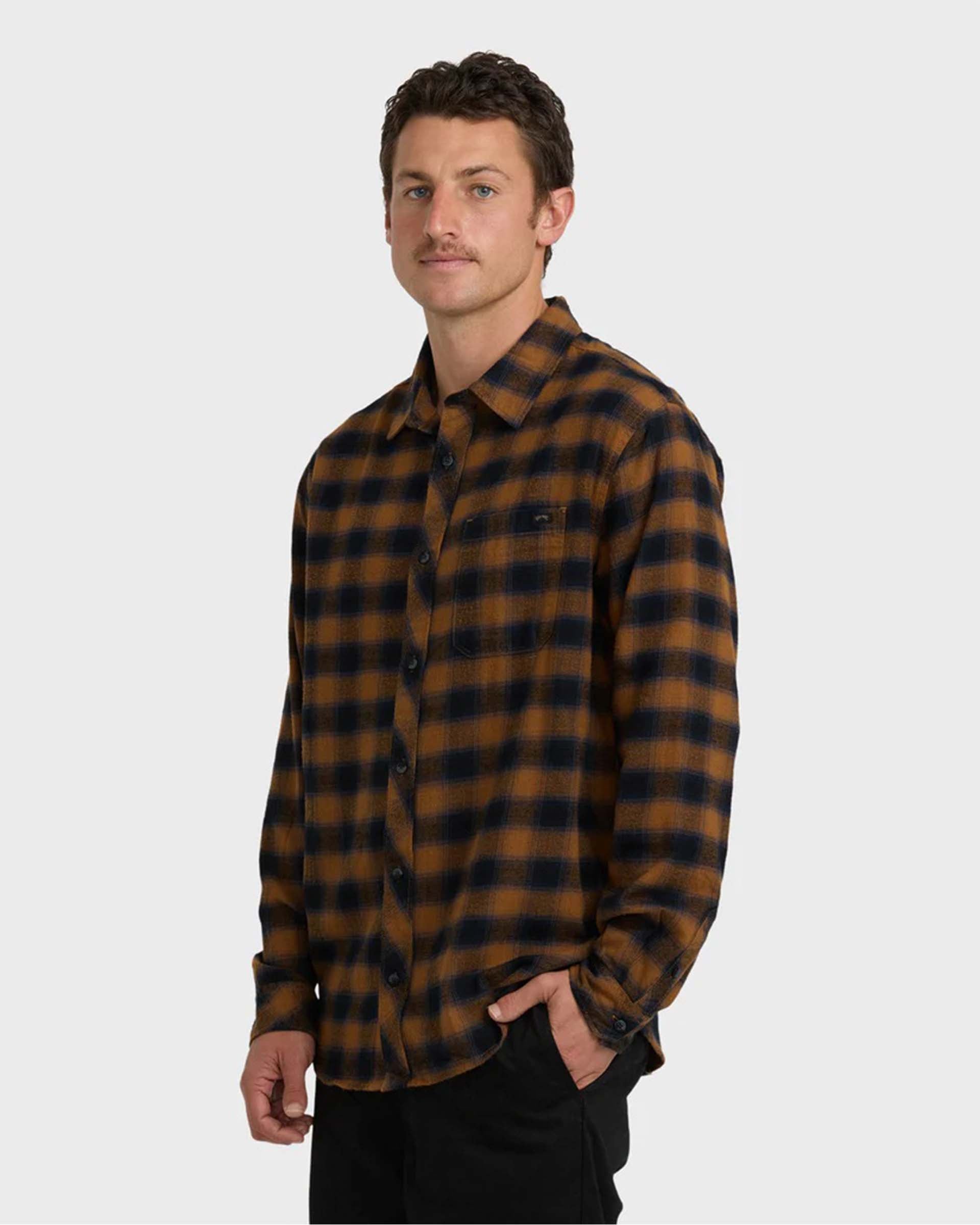 Billabong Coastline Flannel - Tobacco