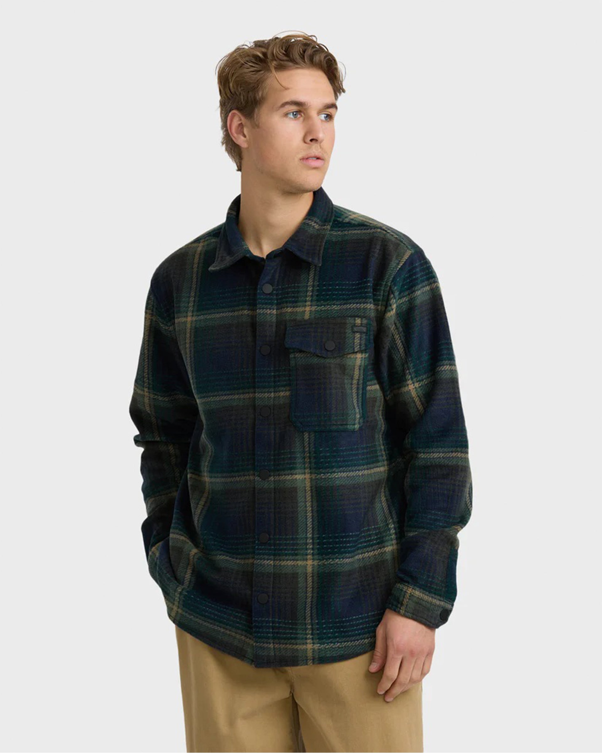 Billabong Furnace Long Sleeve Flannel - Midnight