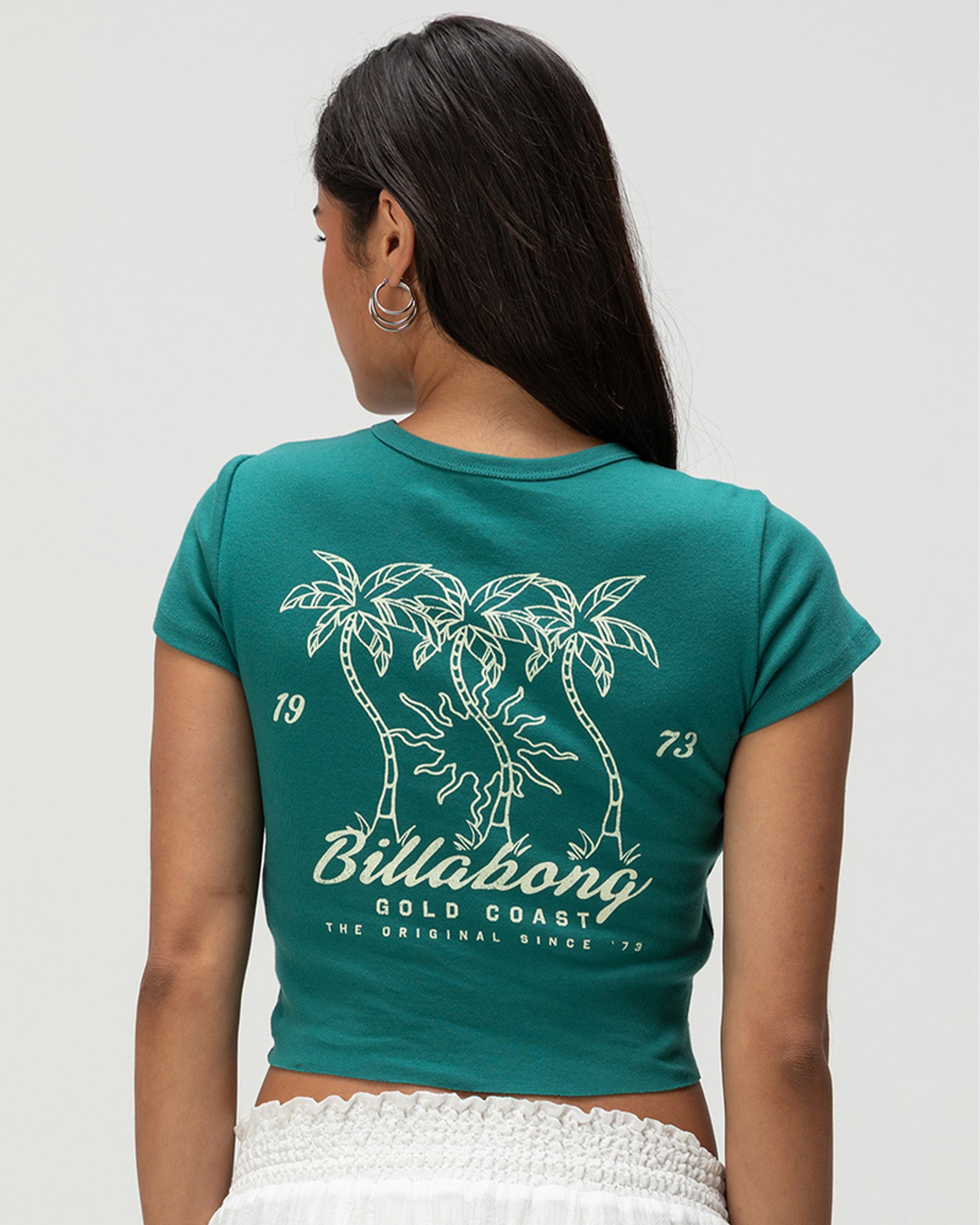 Billabong Women's In The Sun Short Sleeve T-Shirt - Evergreen