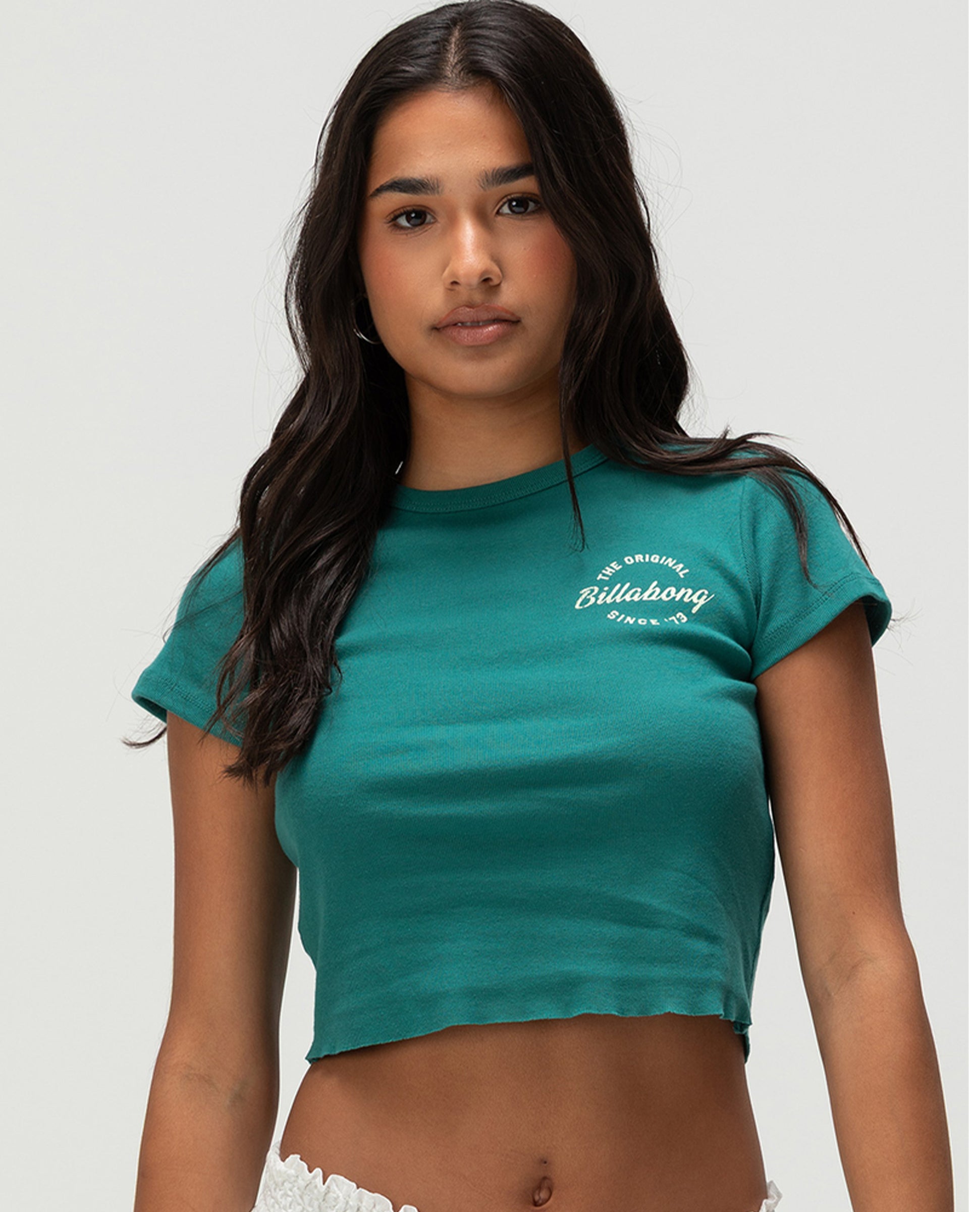 Billabong Women's In The Sun Short Sleeve T-Shirt - Evergreen
