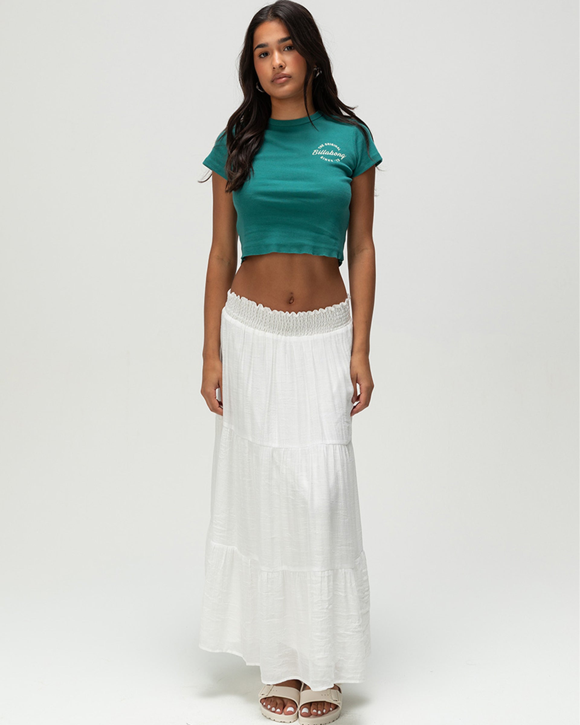 Billabong Women's In The Sun Short Sleeve T-Shirt - Evergreen