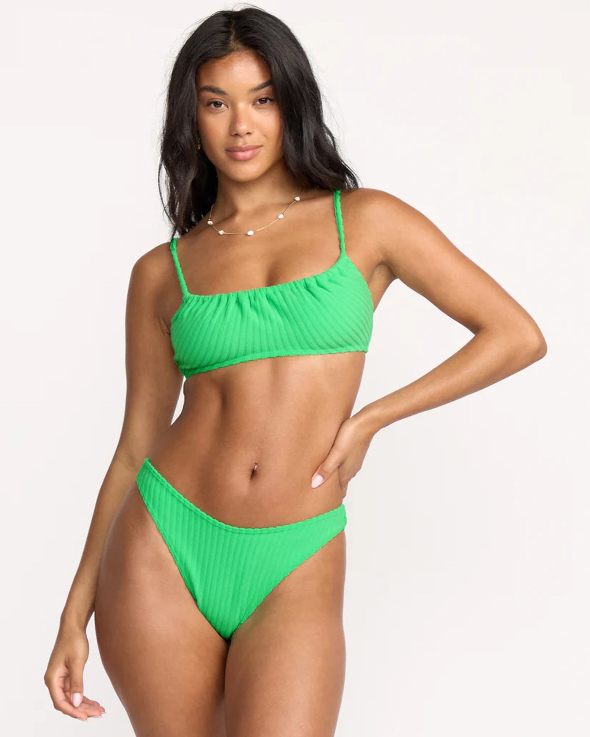 Billabong Women's Josie In The Loop Mila Bralette Bikini Top - Jungle Green