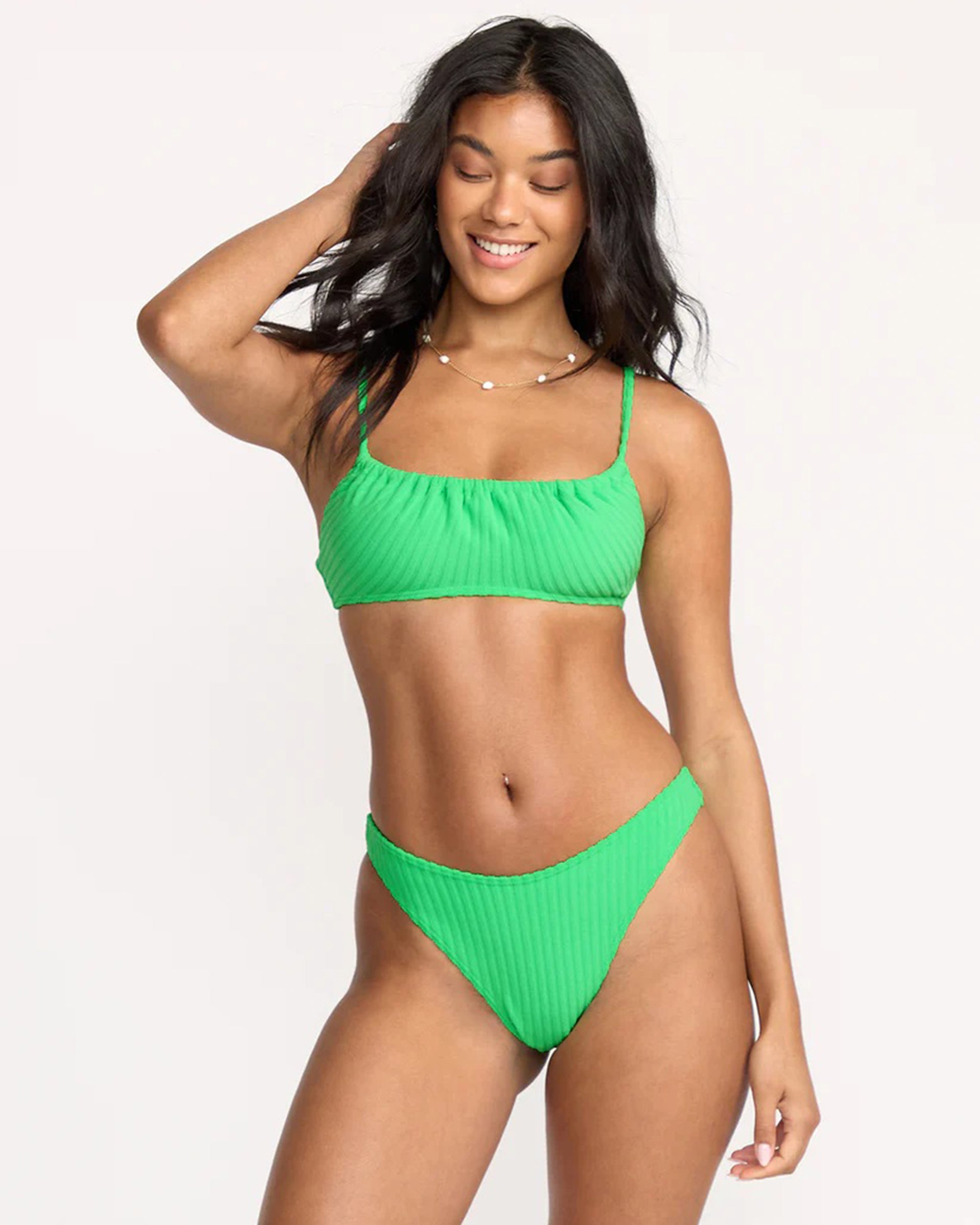 Billabong Women's Josie In The Loop Skimpy Hike Bikini Bottom - Jungle Green