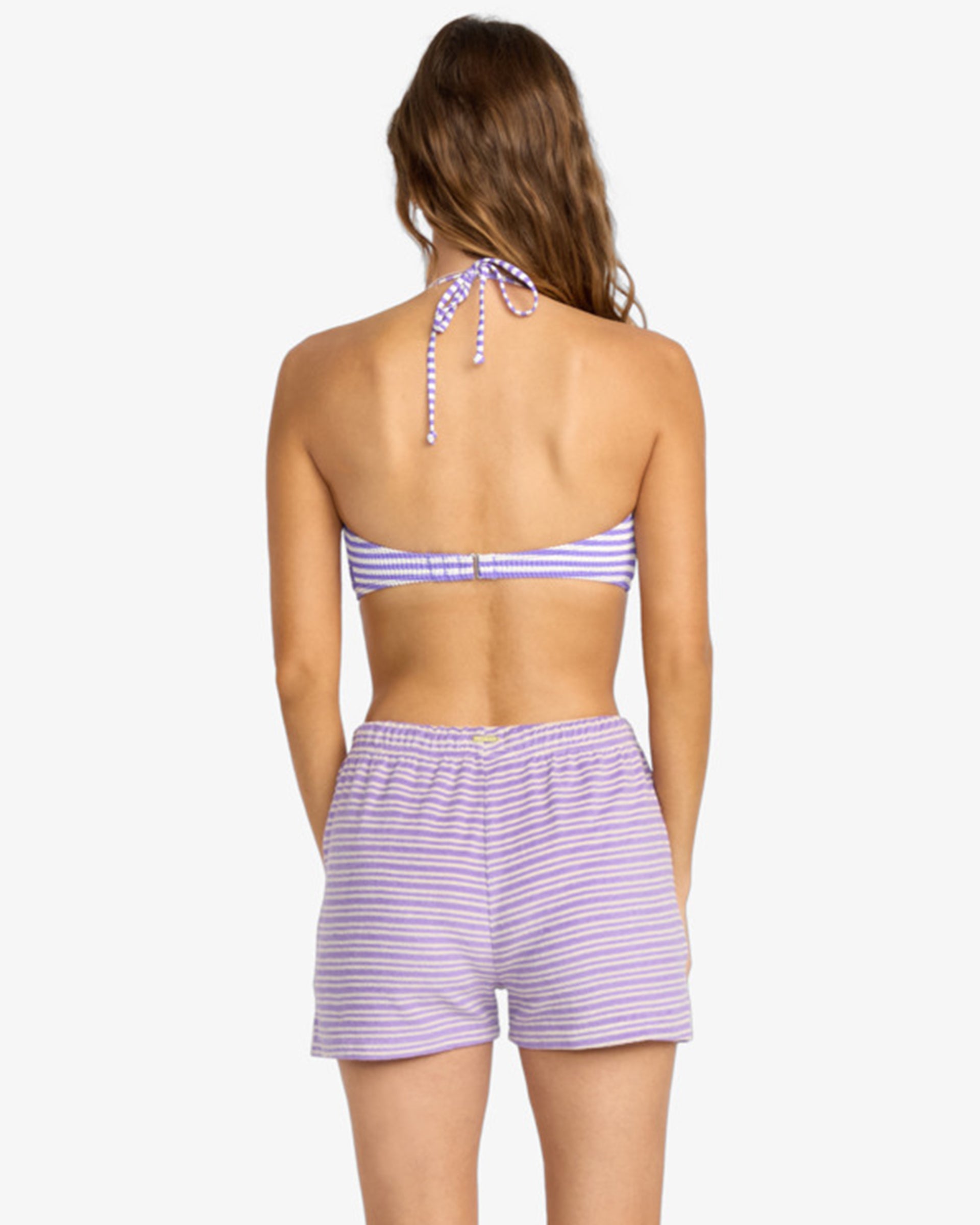 Billabong Women's Josie Stripe Beachy Short - Purple Punch