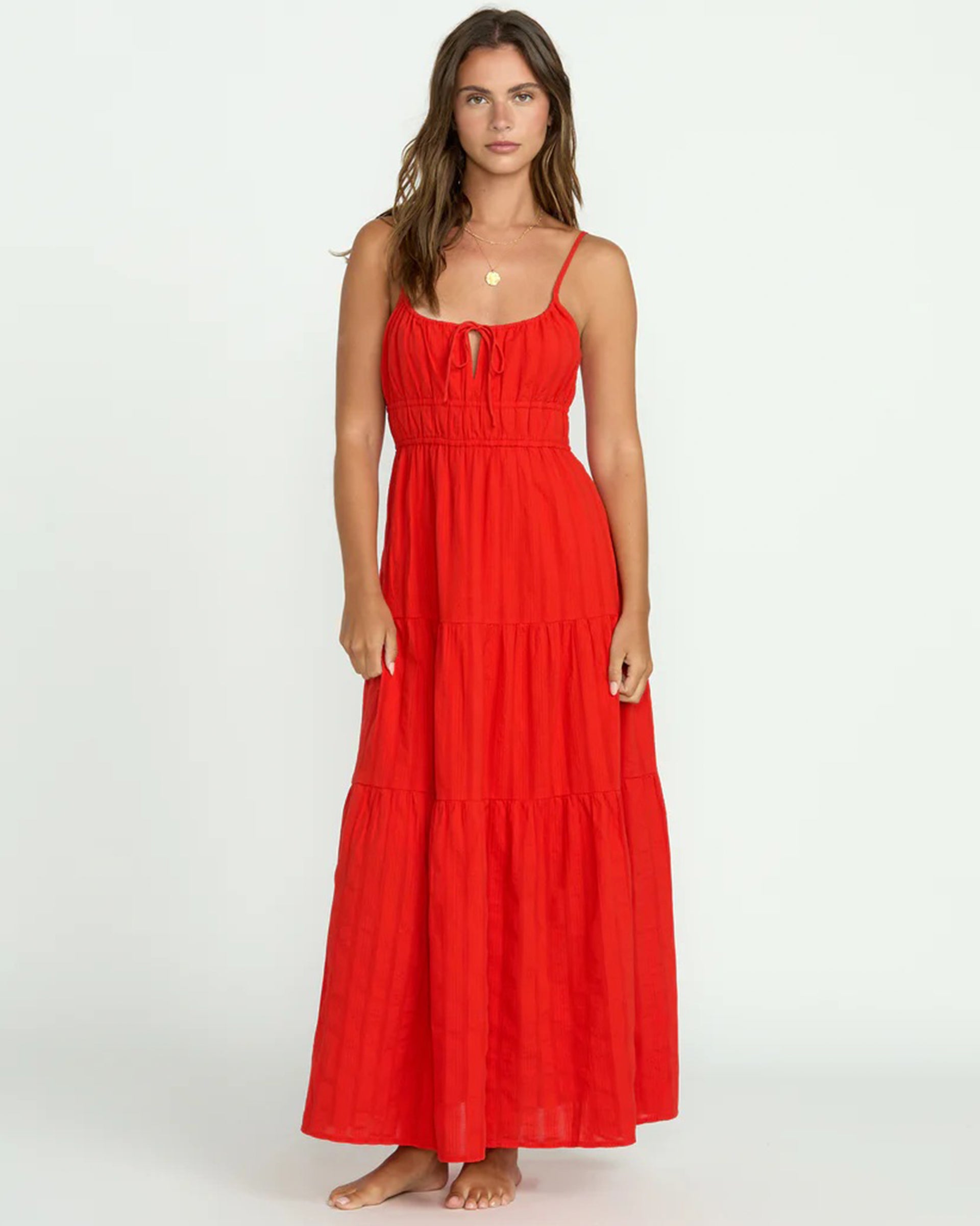 Billabong Women's Red Aloha Maxi Dress - Red Aloha