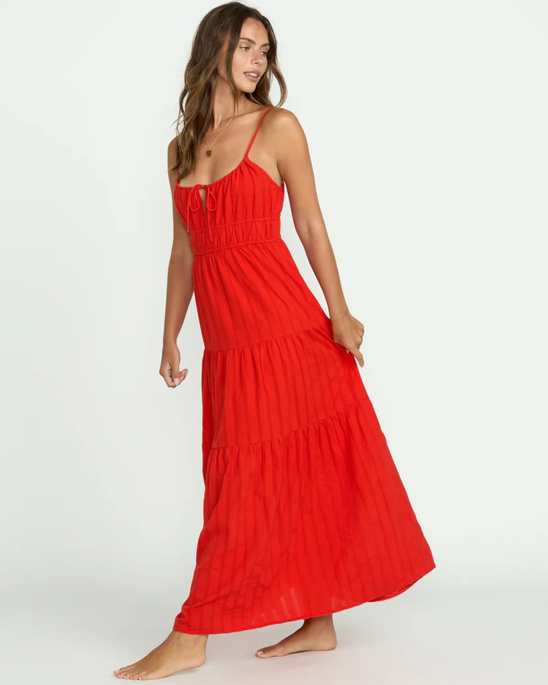 Billabong Women's Red Aloha Maxi Dress - Red Aloha