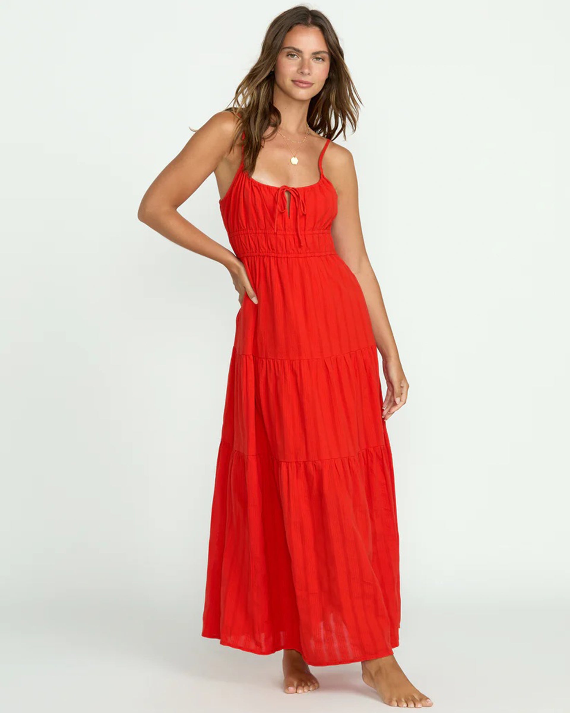 Billabong Women's Red Aloha Maxi Dress - Red Aloha