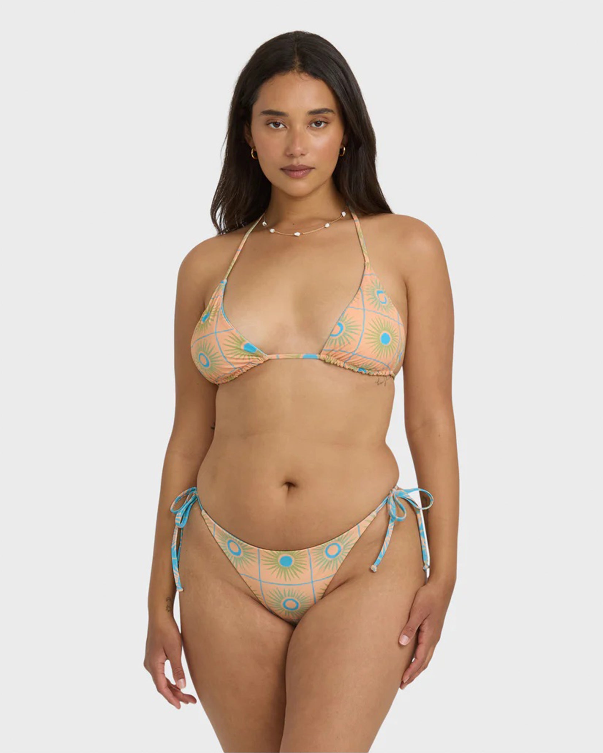 Billabong Women's Show Me Sun Reversible Remi Triangle Bikini Top - Multi