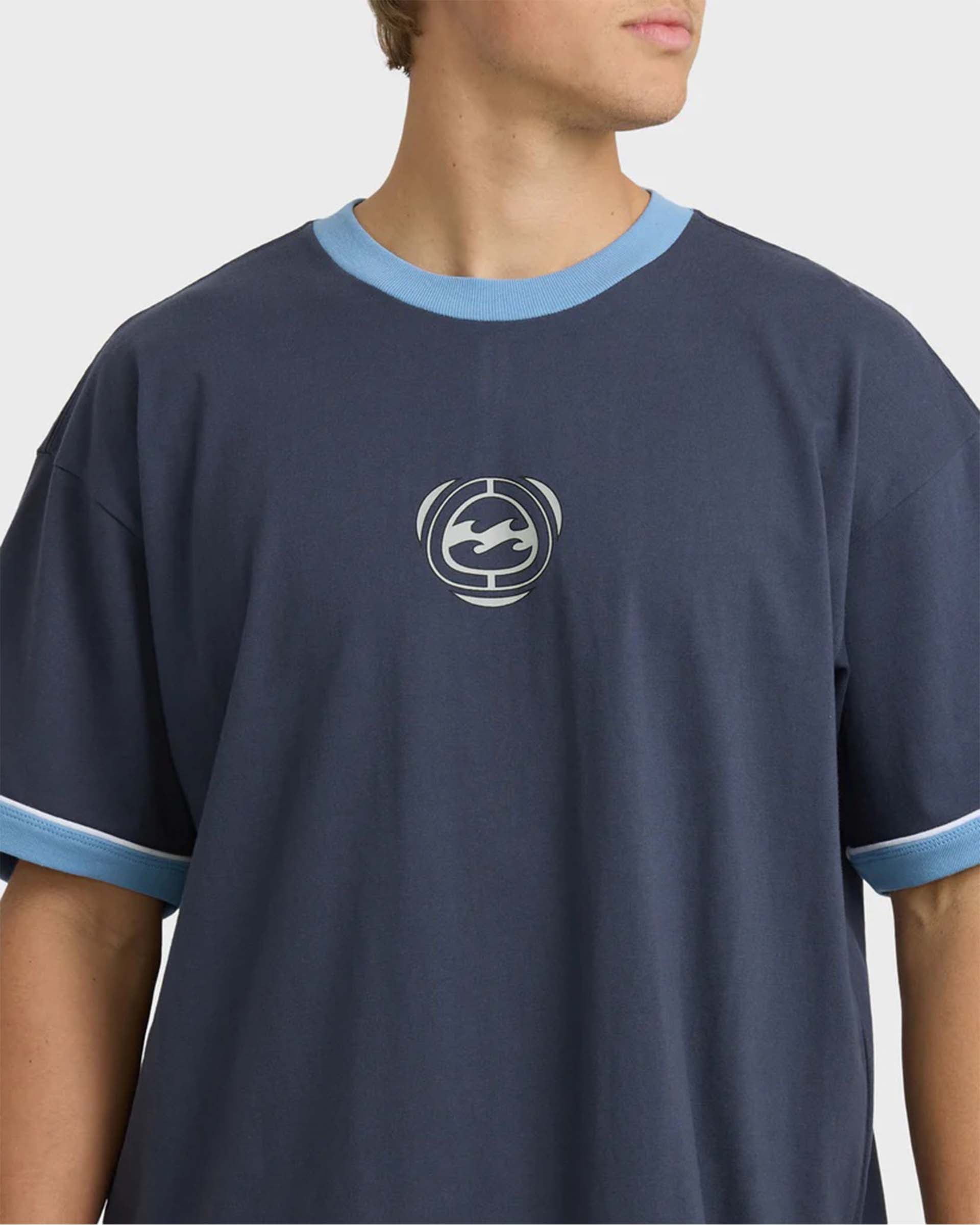 Billabong Spec Ringer Short Sleeve T-Shirt - Vintage Navy