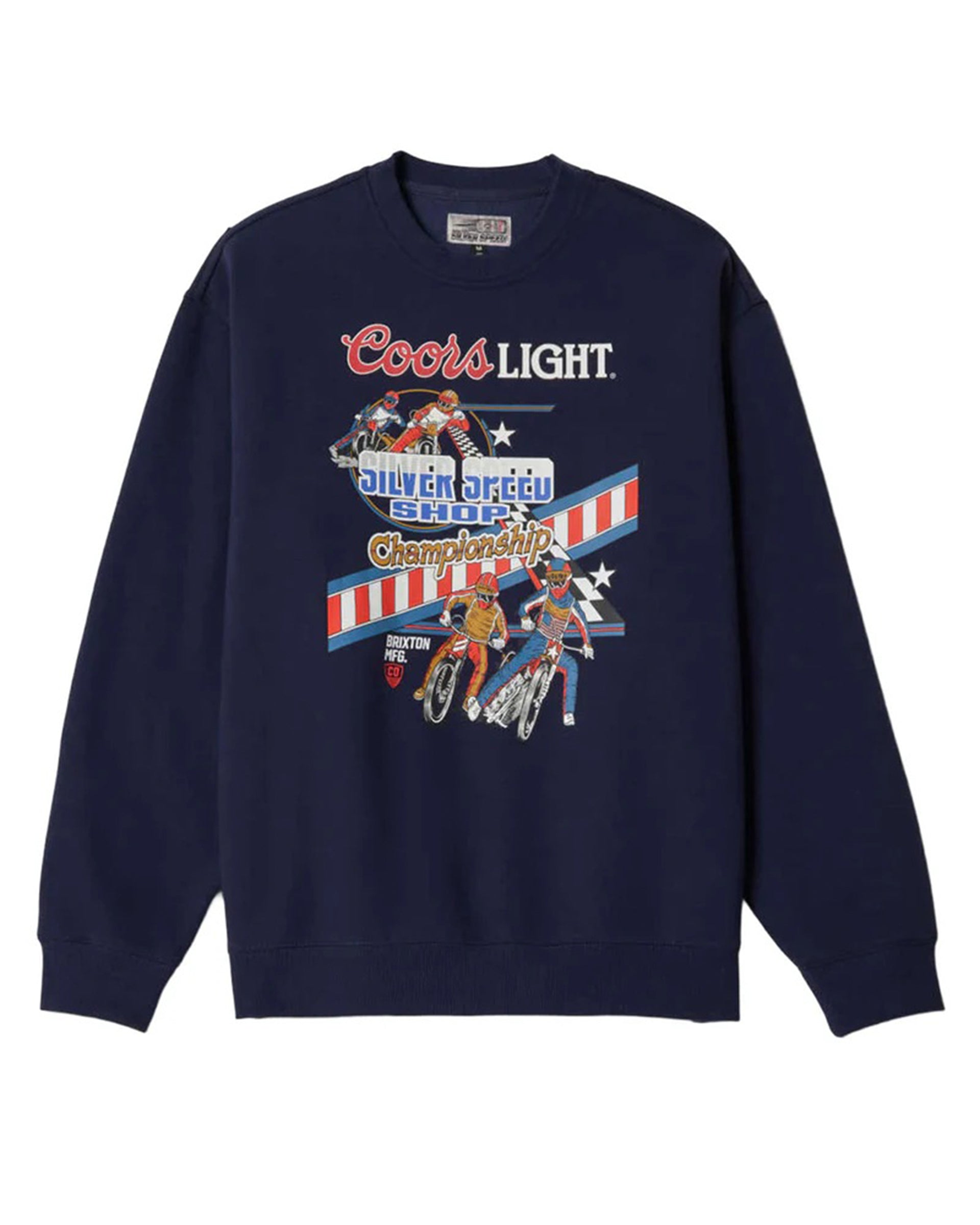 Brixton x Coors Light Berm Crewneck Sweatshirt - Coors Navy