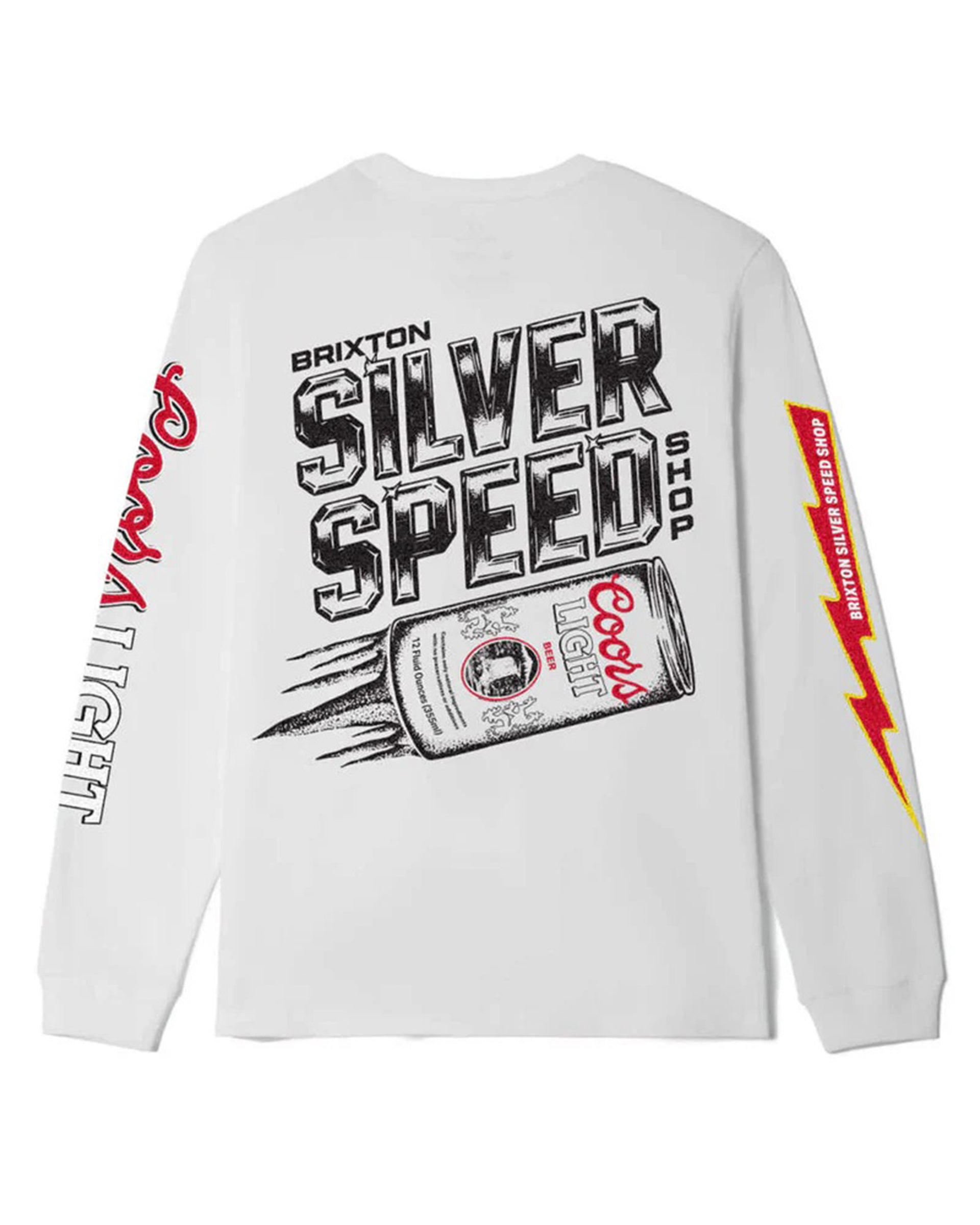 Brixton x Coors Light Blower Long Sleeve Shirt - White