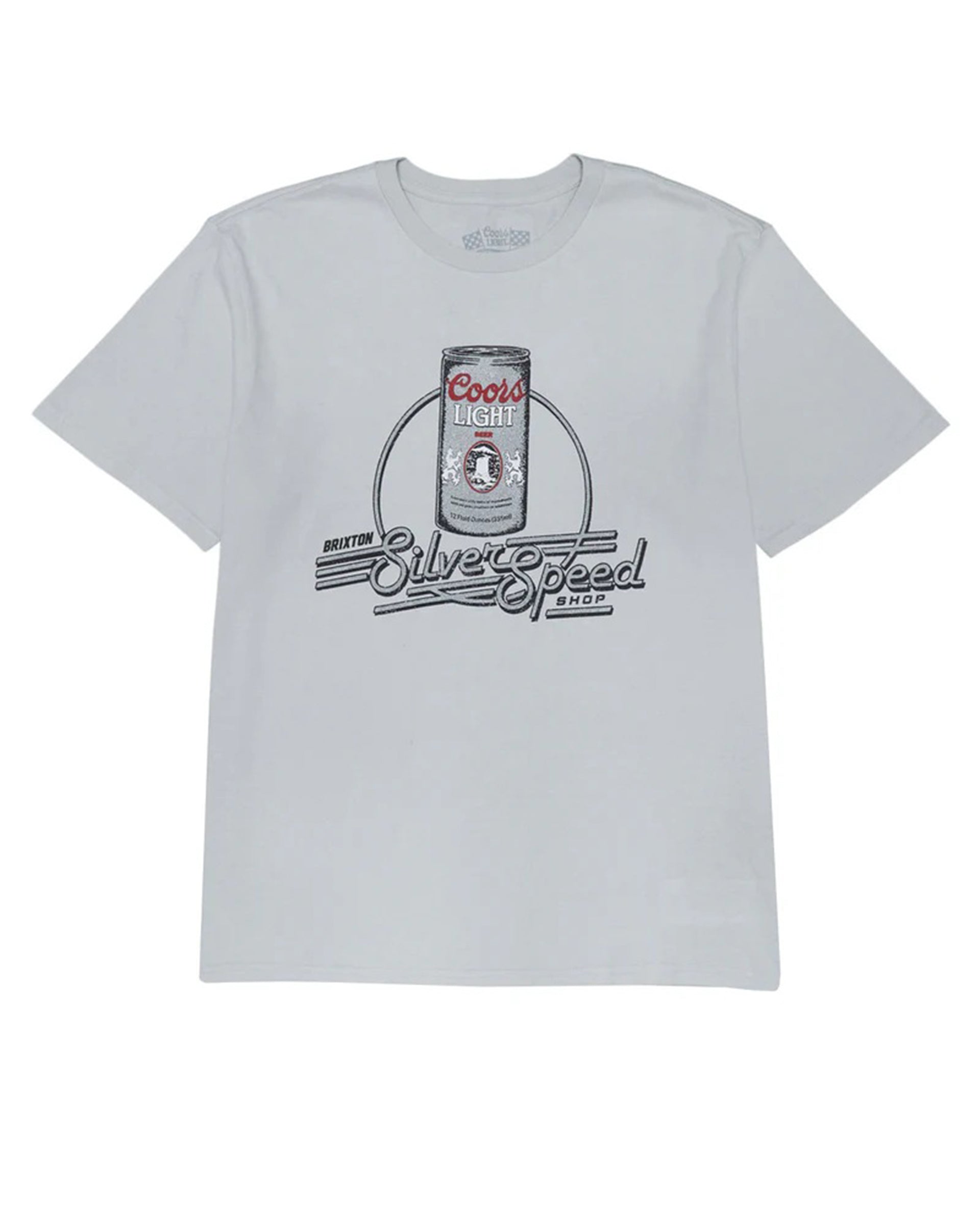 Brixton x Coors Light Caster Short Sleeve T-Shirt - Silver