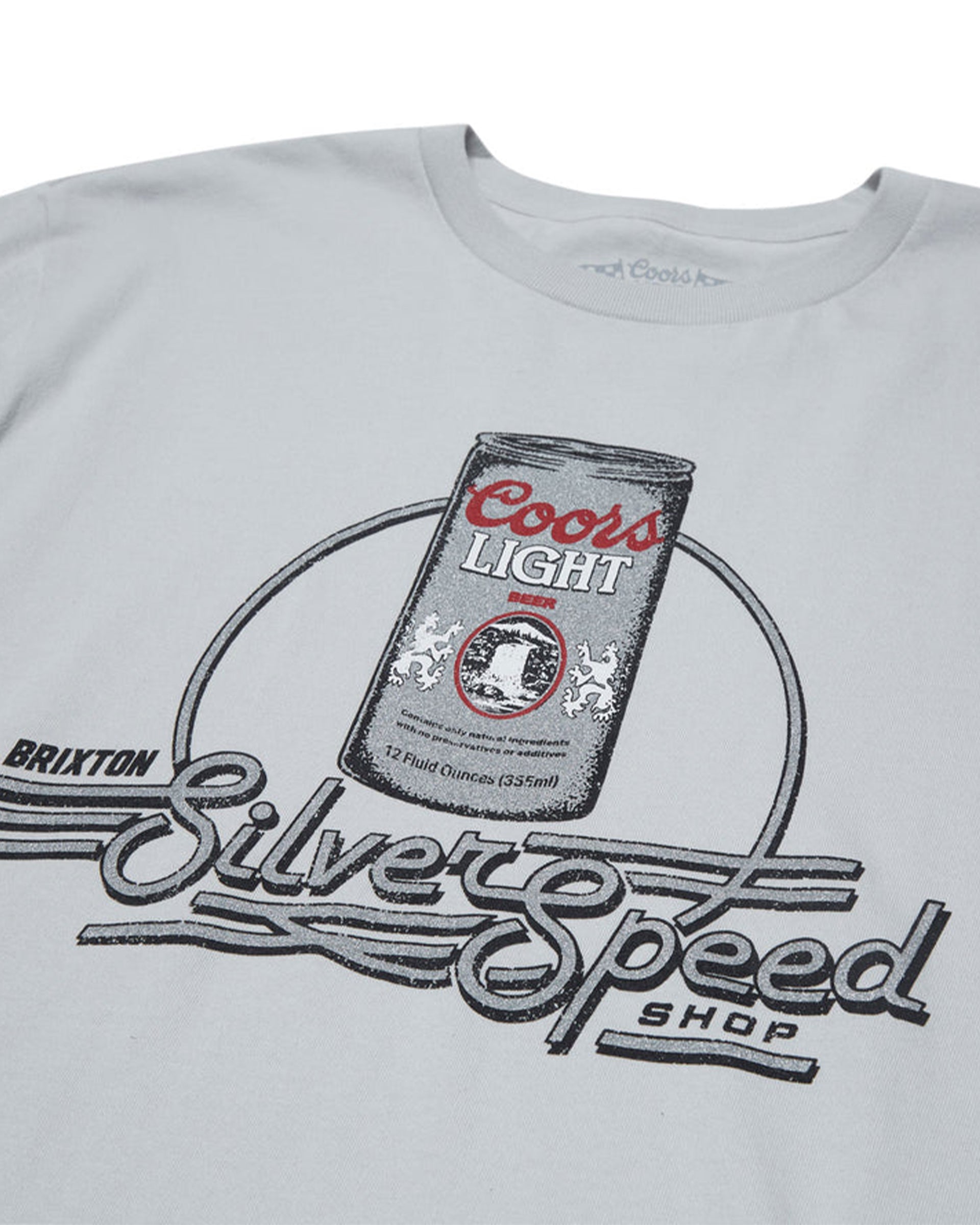 Brixton x Coors Light Caster Short Sleeve T-Shirt - Silver